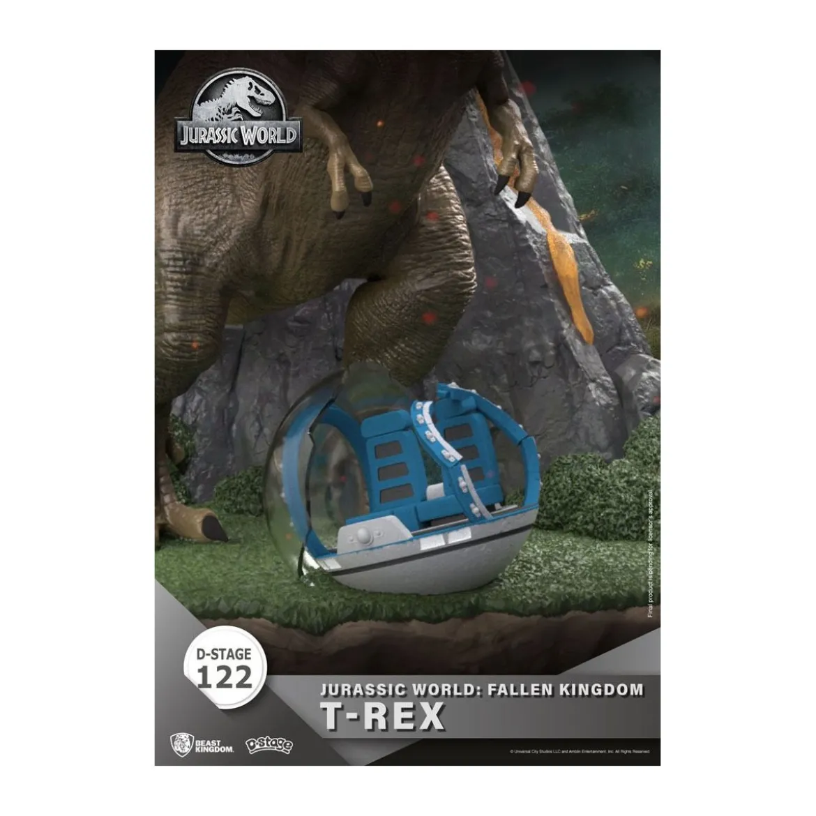 Beast Kingdom Jurassic World: Falling Kingdom diorama - T-REX - PVC D-Stage Iconic Movie Scene