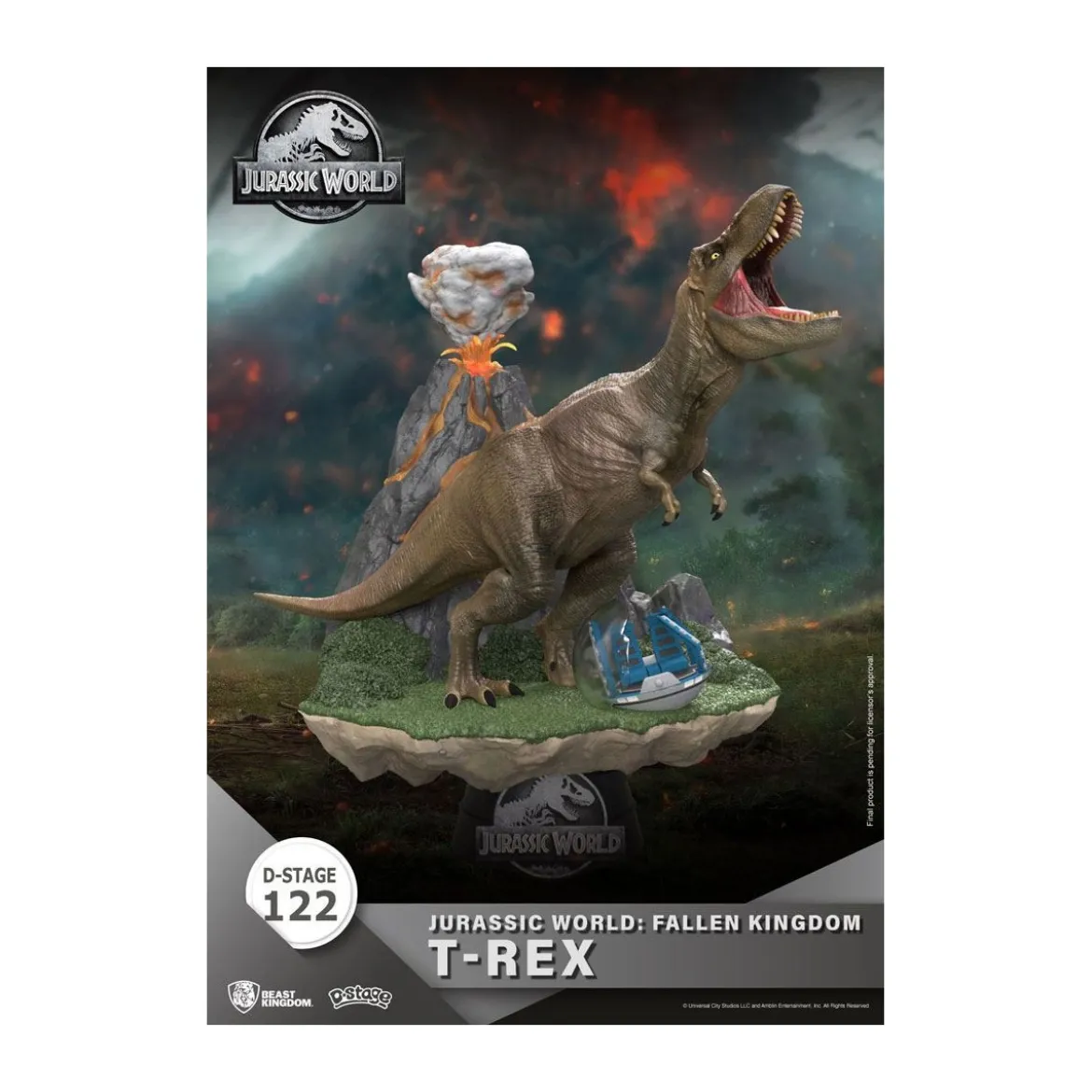 Beast Kingdom Jurassic World: Falling Kingdom diorama - T-REX - PVC D-Stage Iconic Movie Scene