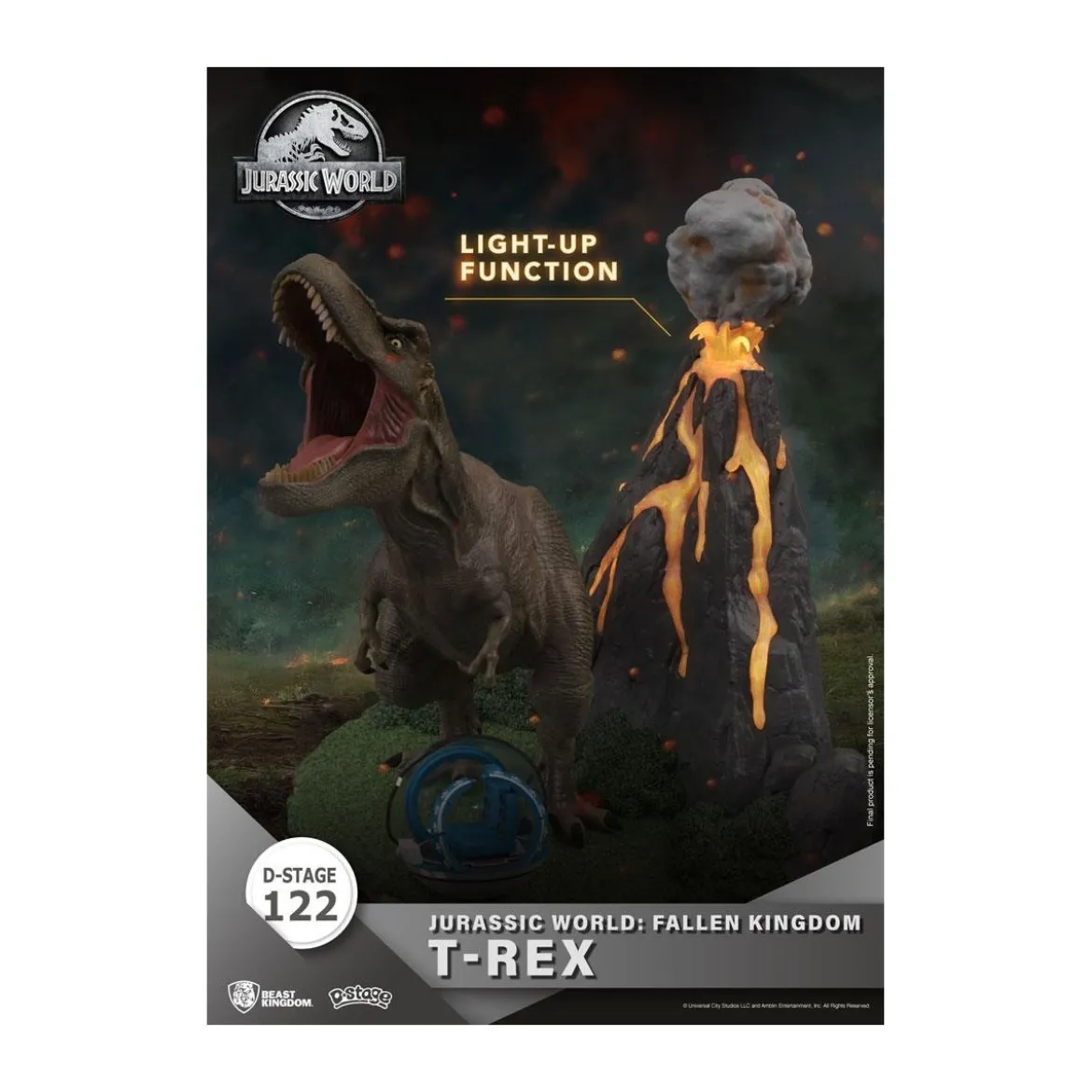Beast Kingdom Jurassic World: Falling Kingdom diorama - T-REX - PVC D-Stage Iconic Movie Scene