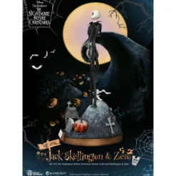 Beast Kingdom - L'Étrange Noël de monsieur Jack statuette Master Craft Jack Skellington & Zero