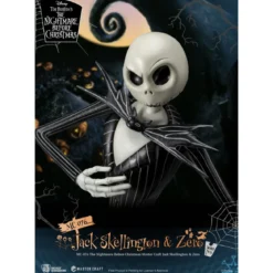 Beast Kingdom - L'Étrange Noël de monsieur Jack statuette Master Craft Jack Skellington & Zero