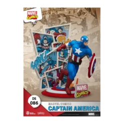 Beast Kingdom Marvel Comics Diorama PVC - Captain America D-Stage