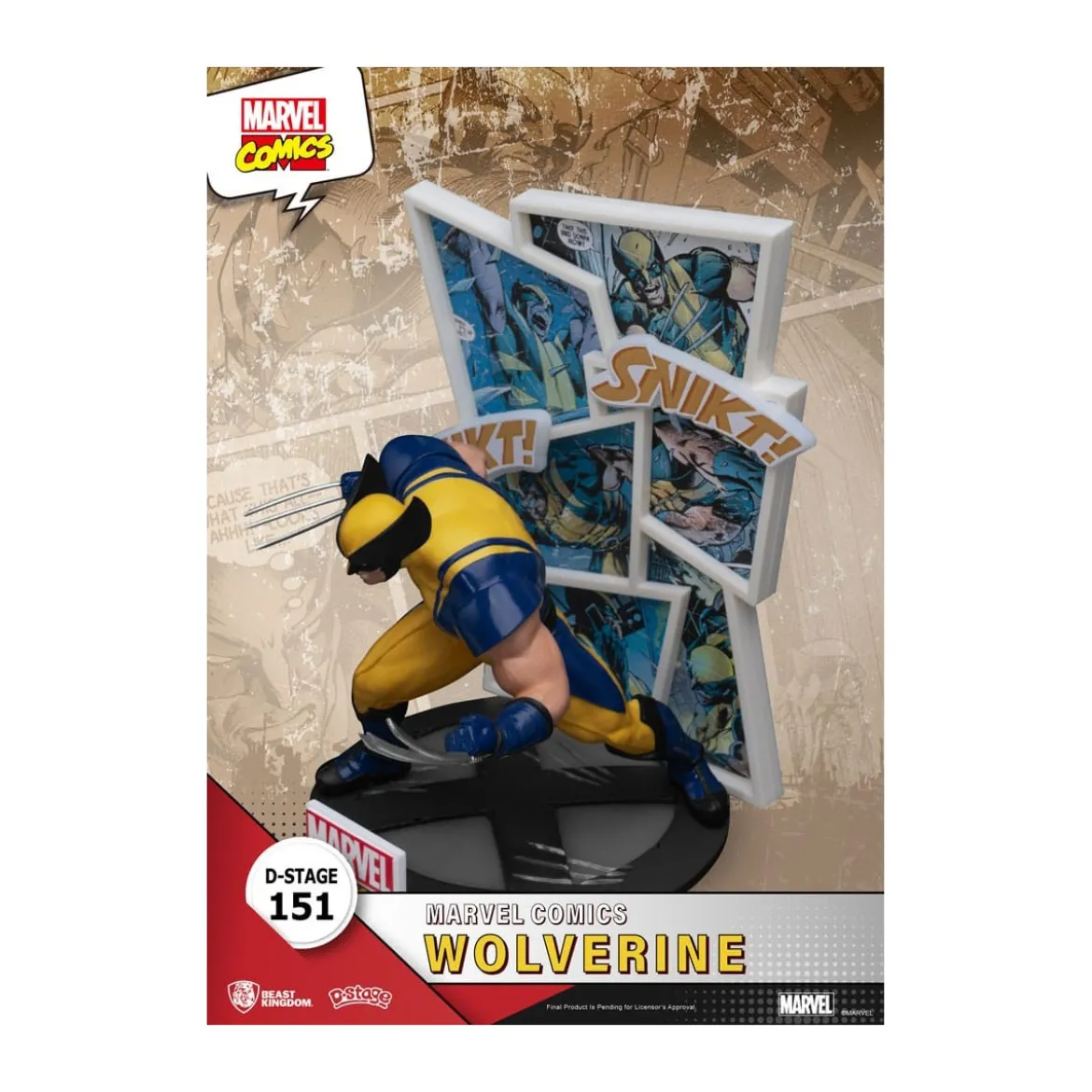 Beast Kingdom Marvel Comics Diorama PVC - Wolverine D-Stage