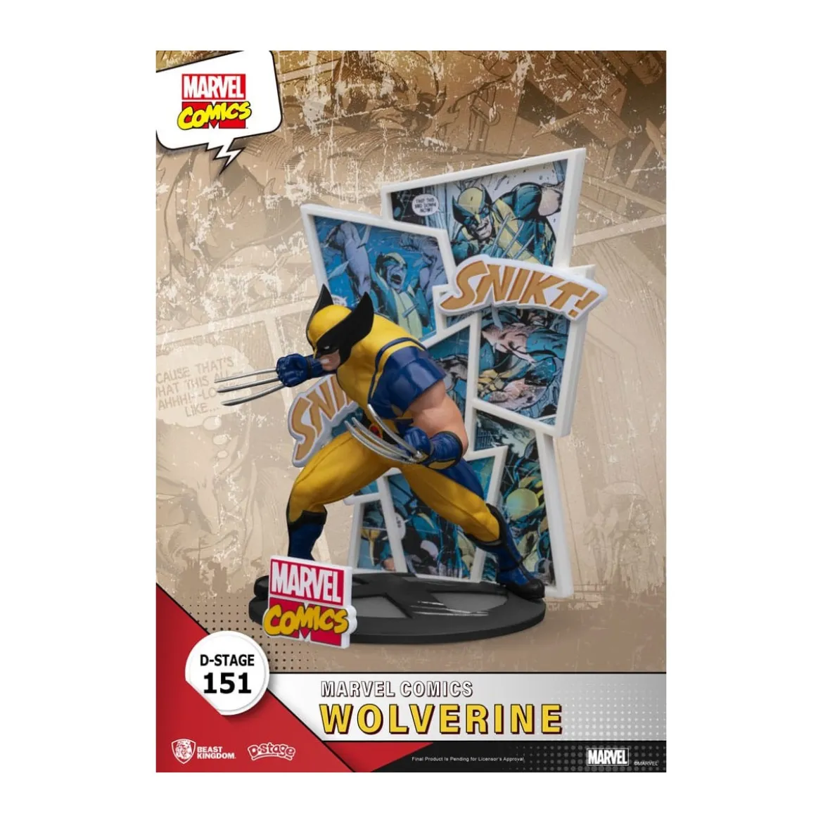 Beast Kingdom Marvel Comics Diorama PVC - Wolverine D-Stage