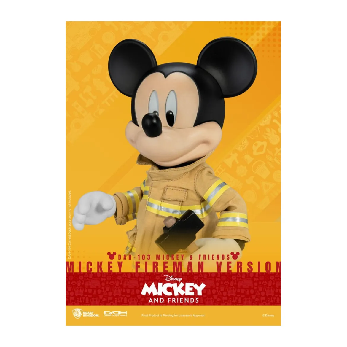 Beast Kingdom - Mickey & Friends - Mickey Fireman Ver. figurine Dynamic Action Heroes 1/9