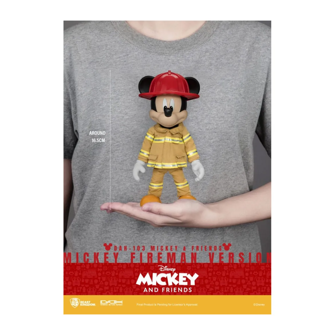 Beast Kingdom - Mickey & Friends - Mickey Fireman Ver. figurine Dynamic Action Heroes 1/9