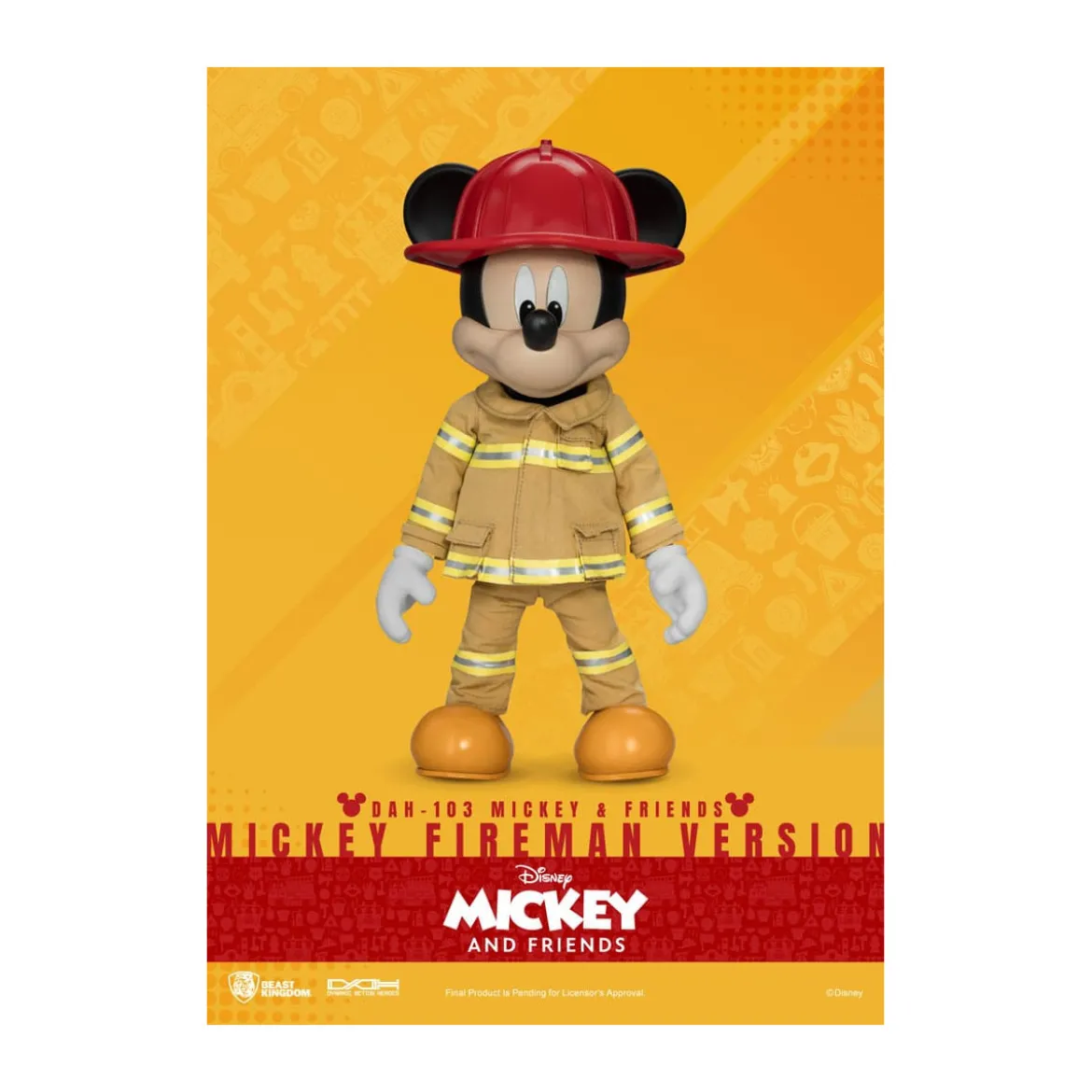 Beast Kingdom - Mickey & Friends - Mickey Fireman Ver. figurine Dynamic Action Heroes 1/9