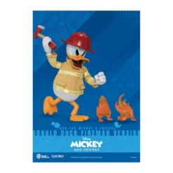 Beast Kingdom - Mickey & Friends - Donald Duck Fireman Ver. figurine Dynamic Action Heroes 1/9