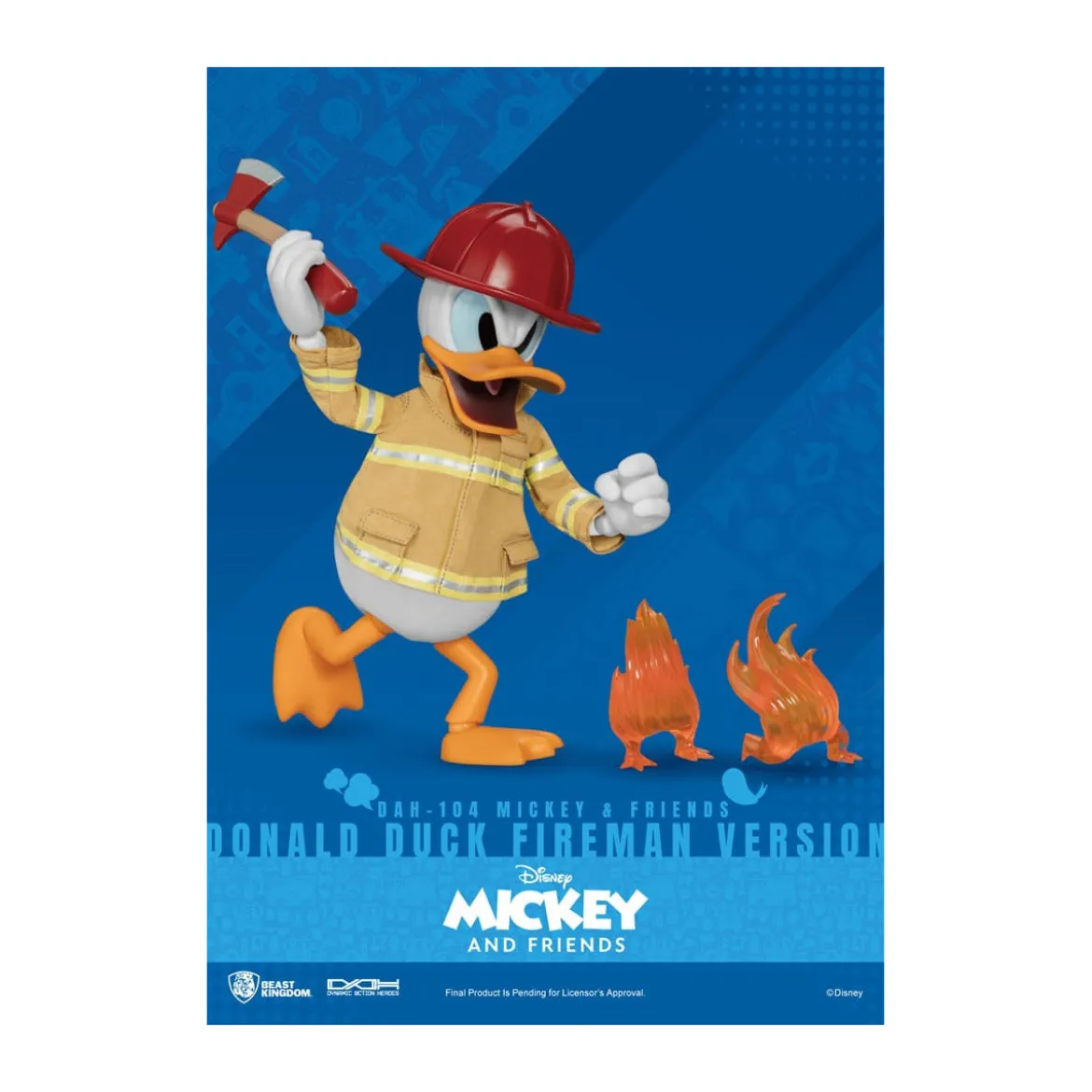 Beast Kingdom - Mickey & Friends - Donald Duck Fireman Ver. figurine Dynamic Action Heroes 1/9