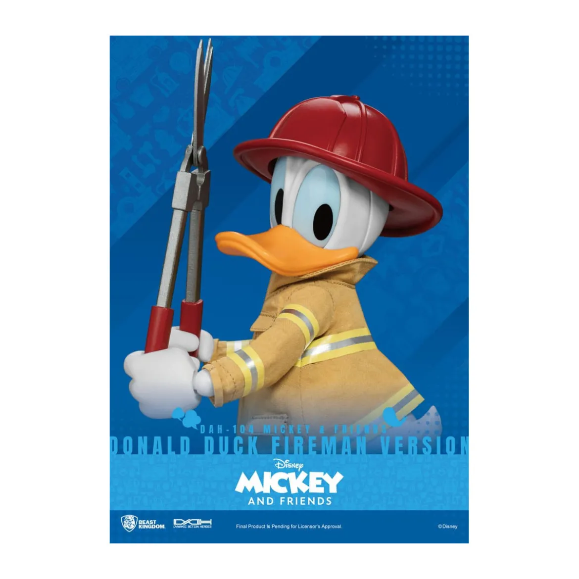 Beast Kingdom - Mickey & Friends - Donald Duck Fireman Ver. figurine Dynamic Action Heroes 1/9