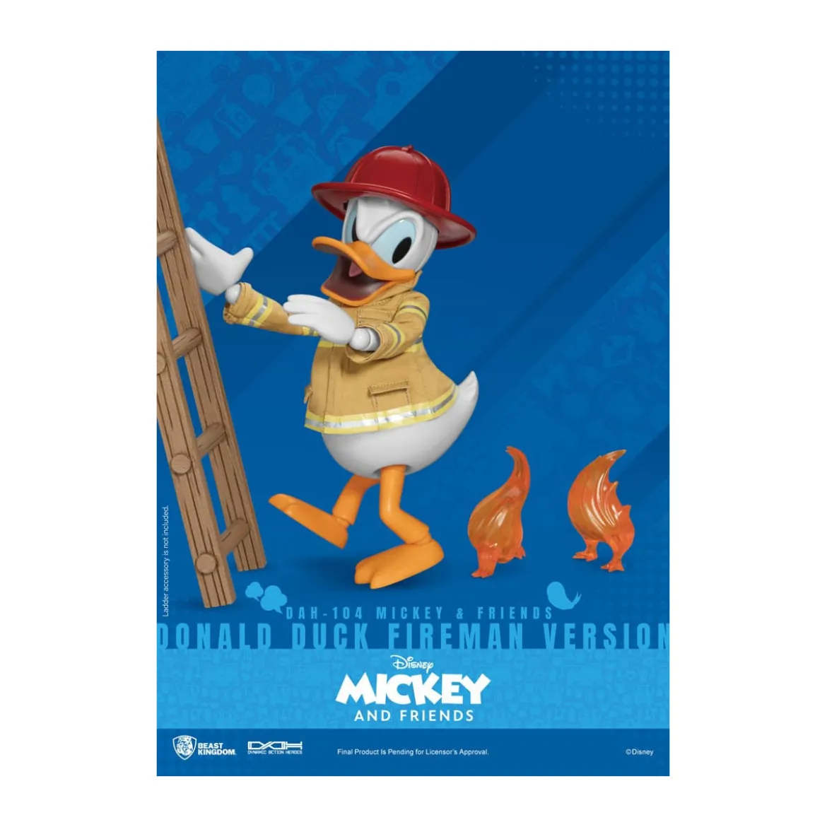 Beast Kingdom - Mickey & Friends - Donald Duck Fireman Ver. figurine Dynamic Action Heroes 1/9