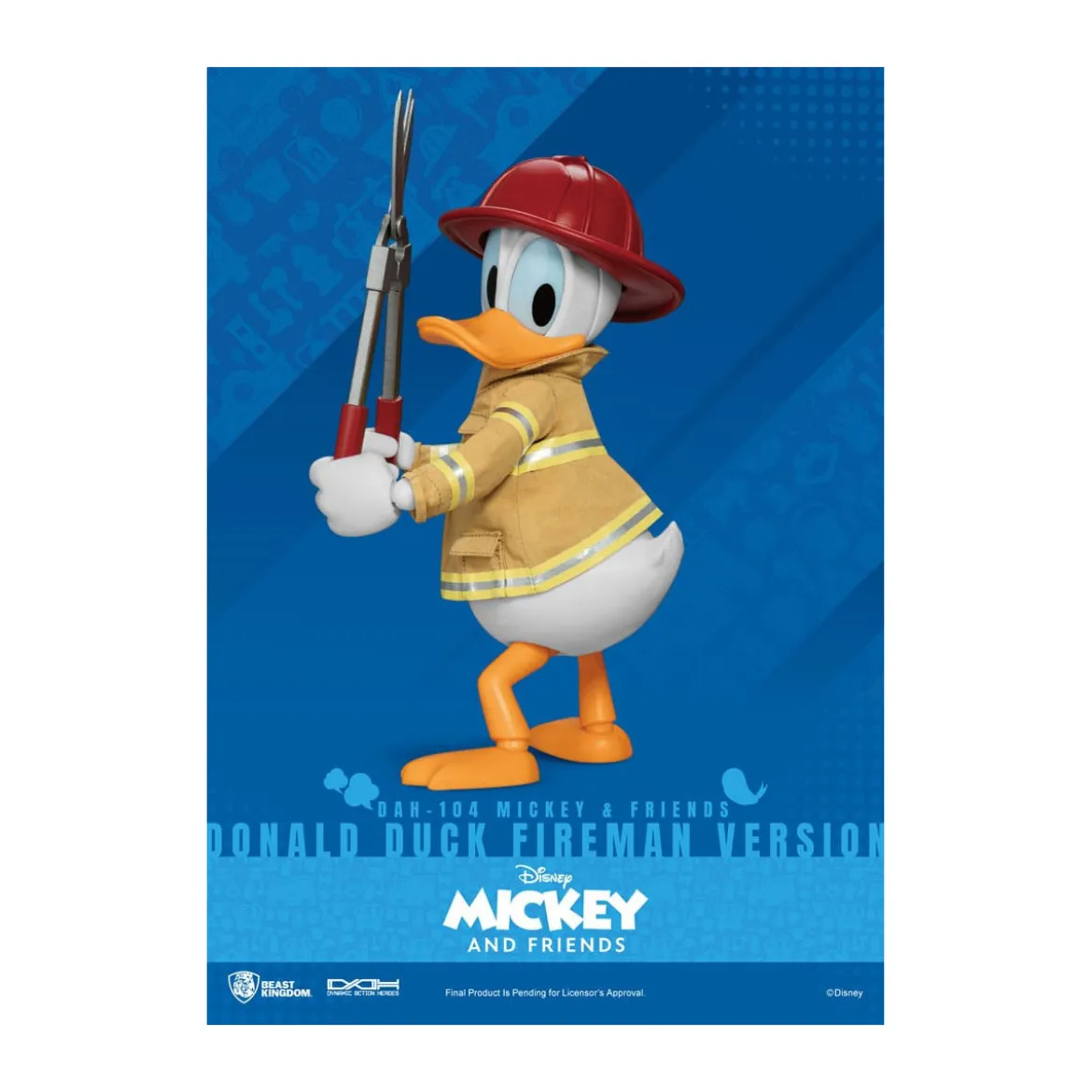 Beast Kingdom - Mickey & Friends - Donald Duck Fireman Ver. figurine Dynamic Action Heroes 1/9