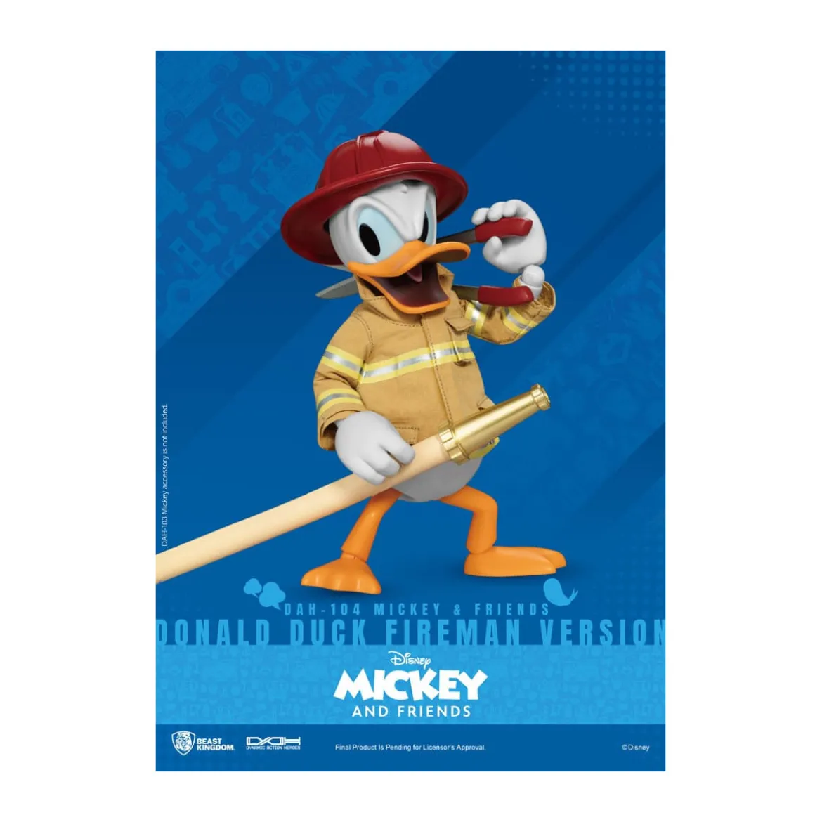 Beast Kingdom - Mickey & Friends - Donald Duck Fireman Ver. figurine Dynamic Action Heroes 1/9