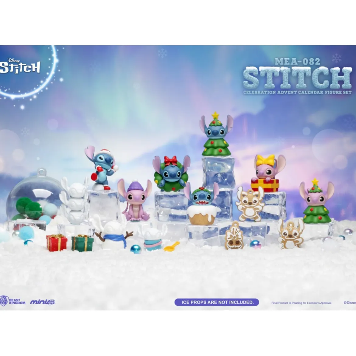 Beast Kingdom - Mini Egg Attack - Lilo & Stitch - Stitch Celebration Advent Calendar Figure Set (Cookie)