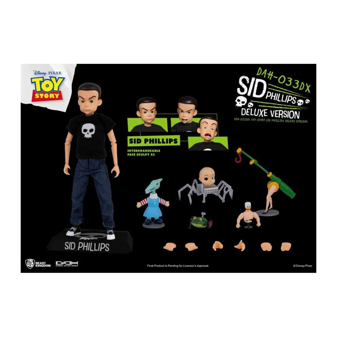 Beast Kingdom - Toy Story Sid Phillips Deluxe Version - Dynamic Action Heroes 1/9