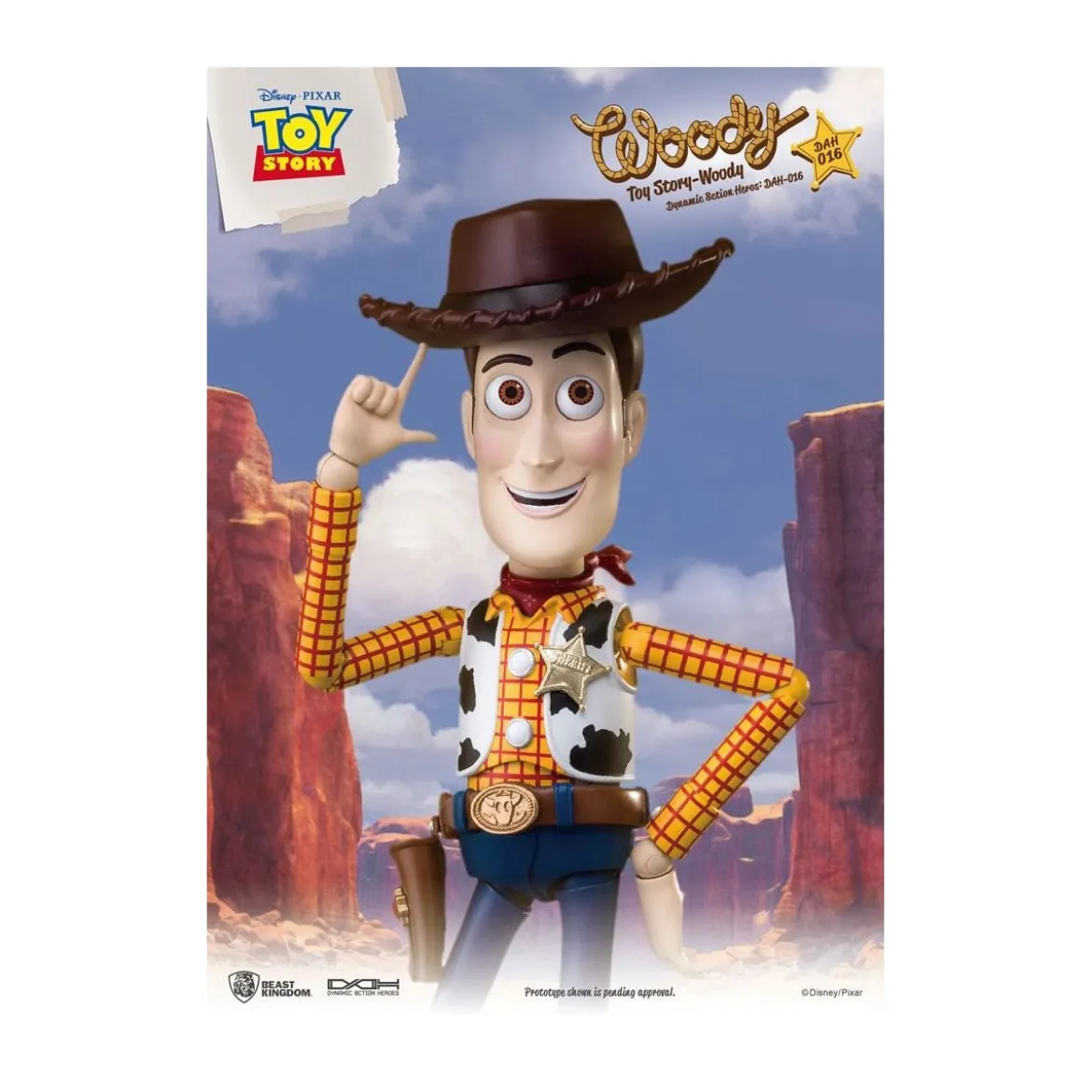 Beast Kingdom - Toy Story Woody - figurine Dynamic Action Heroes 1/9