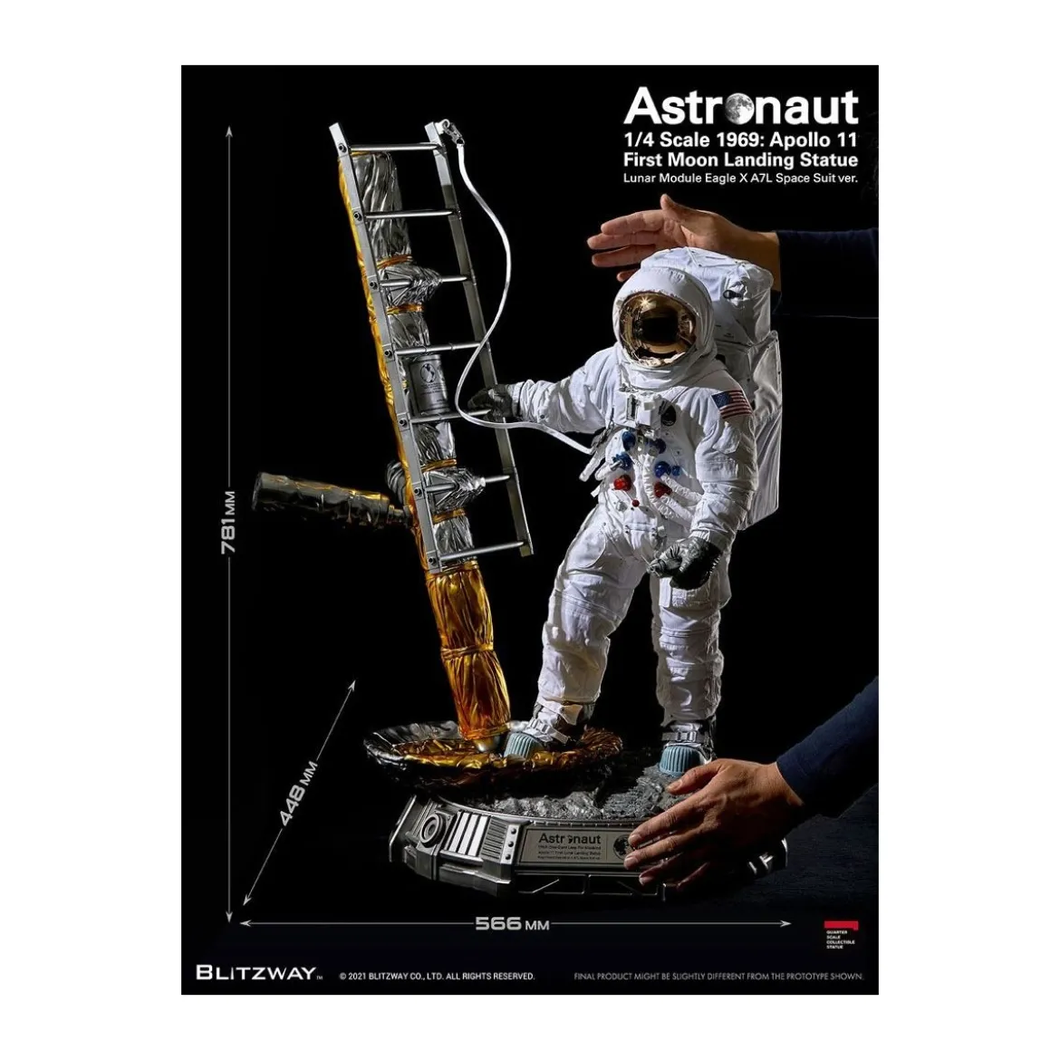 Blitzway - Astronaut Apollo 11 : LM-5 A7L ver. 1/4 - Hybrid Superb Scale