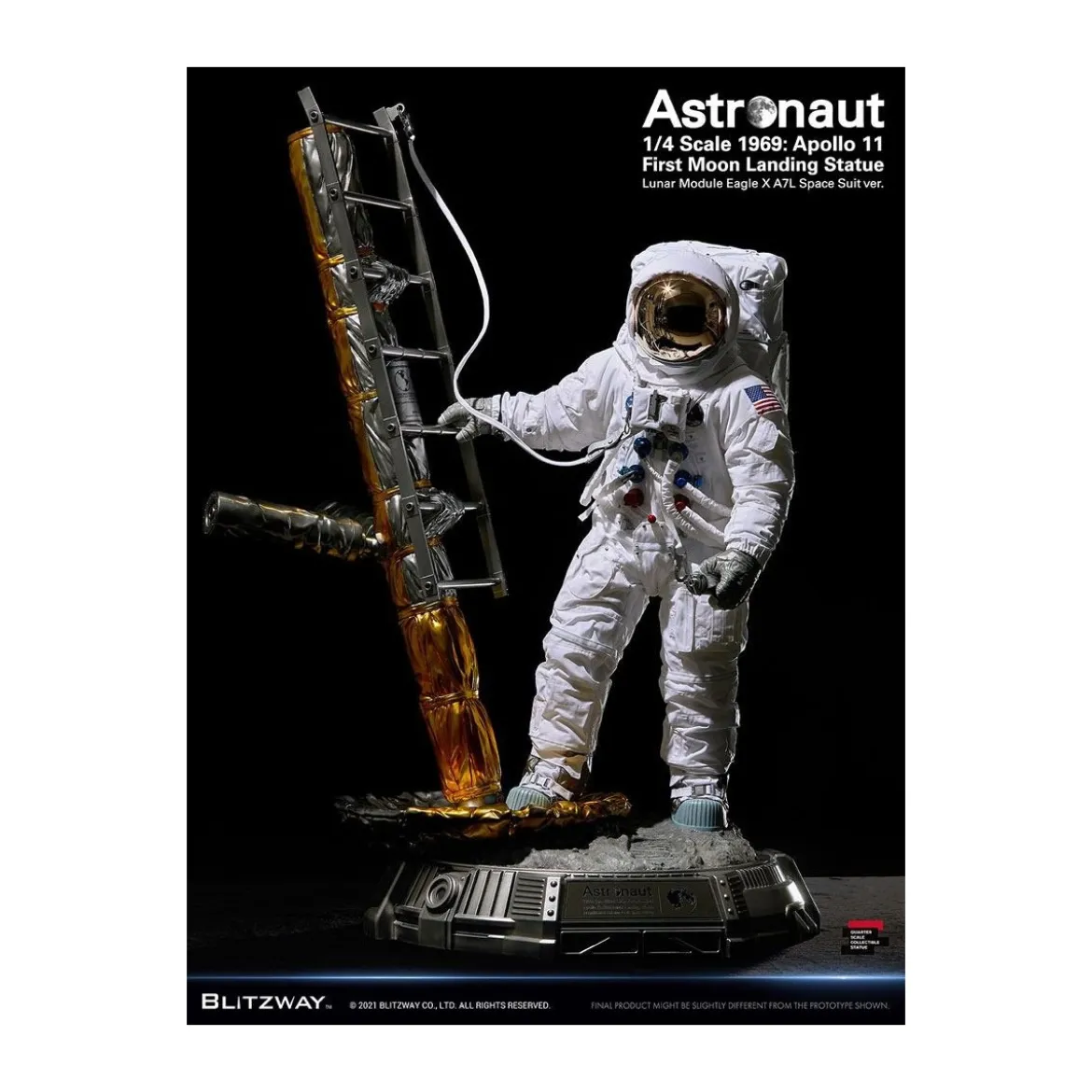 Blitzway - Astronaut Apollo 11 : LM-5 A7L ver. 1/4 - Hybrid Superb Scale