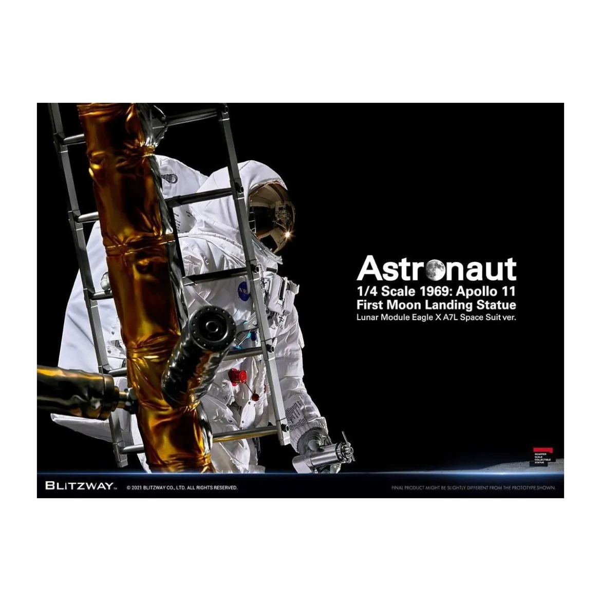 Blitzway - Astronaut Apollo 11 : LM-5 A7L ver. 1/4 - Hybrid Superb Scale