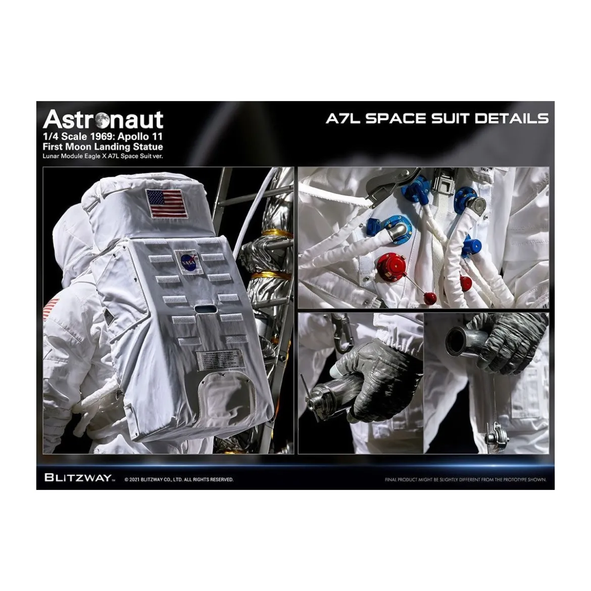 Blitzway - Astronaut Apollo 11 : LM-5 A7L ver. 1/4 - Hybrid Superb Scale
