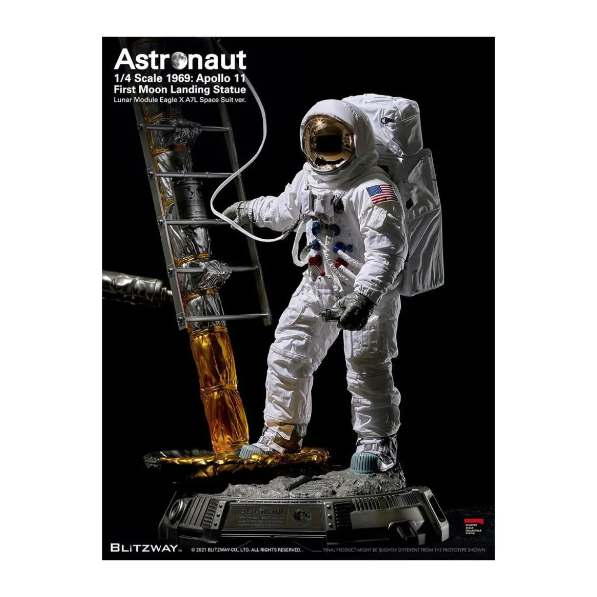 Blitzway - Astronaut Apollo 11 : LM-5 A7L ver. 1/4 - Hybrid Superb Scale