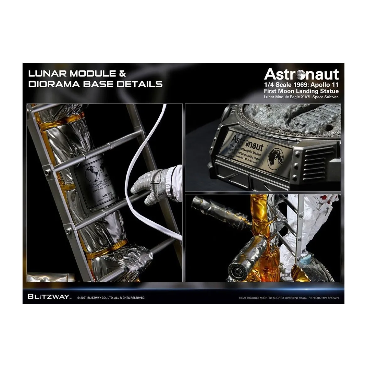 Blitzway - Astronaut Apollo 11 : LM-5 A7L ver. 1/4 - Hybrid Superb Scale