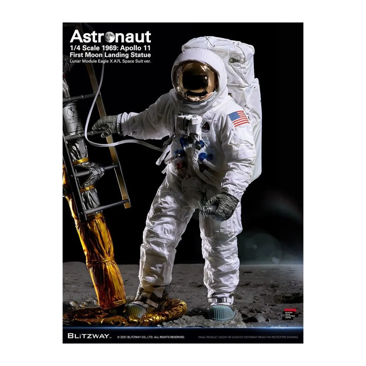 Blitzway - Astronaut Apollo 11 : LM-5 A7L ver. 1/4 - Hybrid Superb Scale
