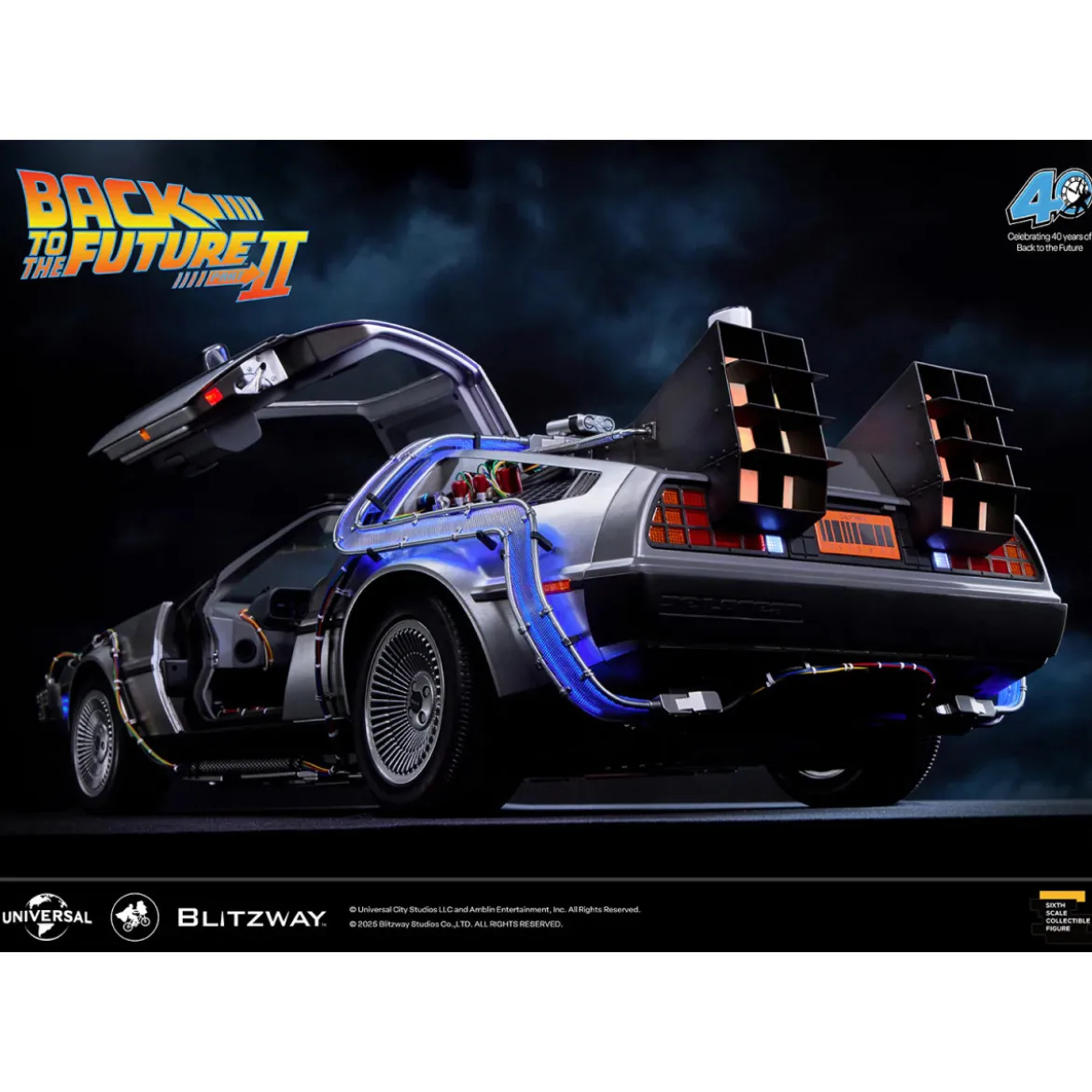 Blitzway - Back to the Future 2 Time Machine Premium UMS 1/6 - Delorean