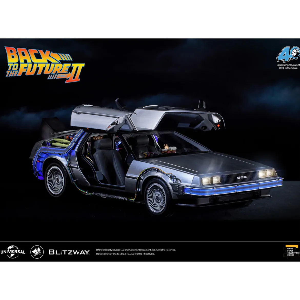 Blitzway - Back to the Future 2 Time Machine Premium UMS 1/6 - Delorean