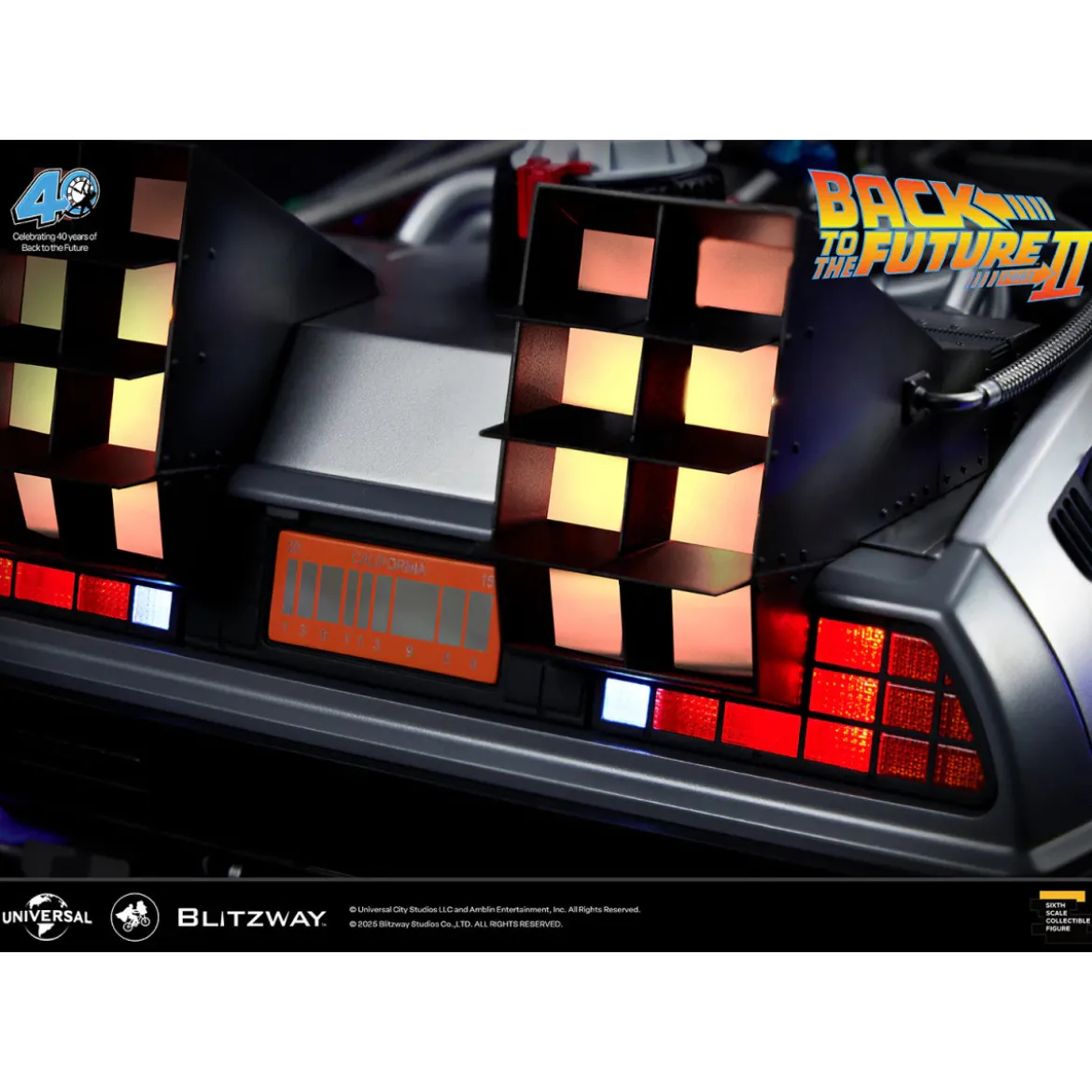 Blitzway - Back to the Future 2 Time Machine Premium UMS 1/6 - Delorean