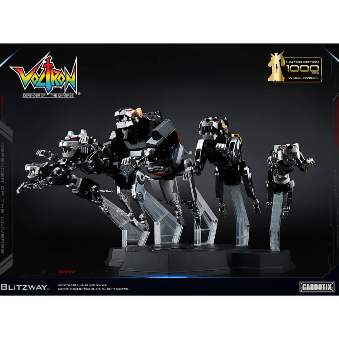 Blitzway - BLACK VOLTRON - Voltron: Defender of the Universe figurine Carbotix