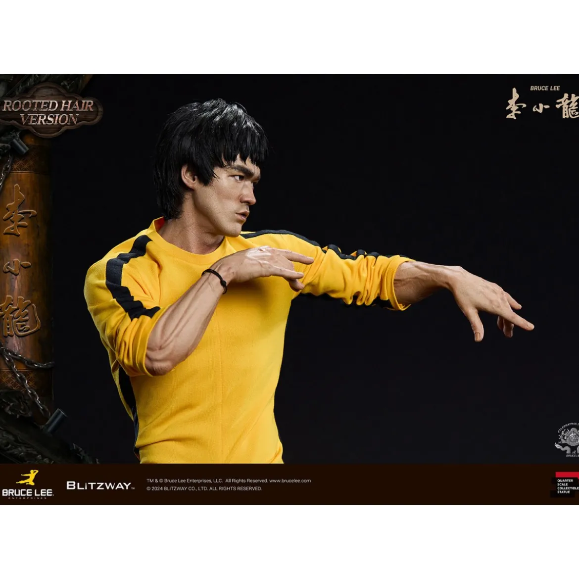 Blitzway - Bruce Lee Rooted Hair Ver. 1/4 - 50th Anniversary Tribute - le Jeu de la Mort
