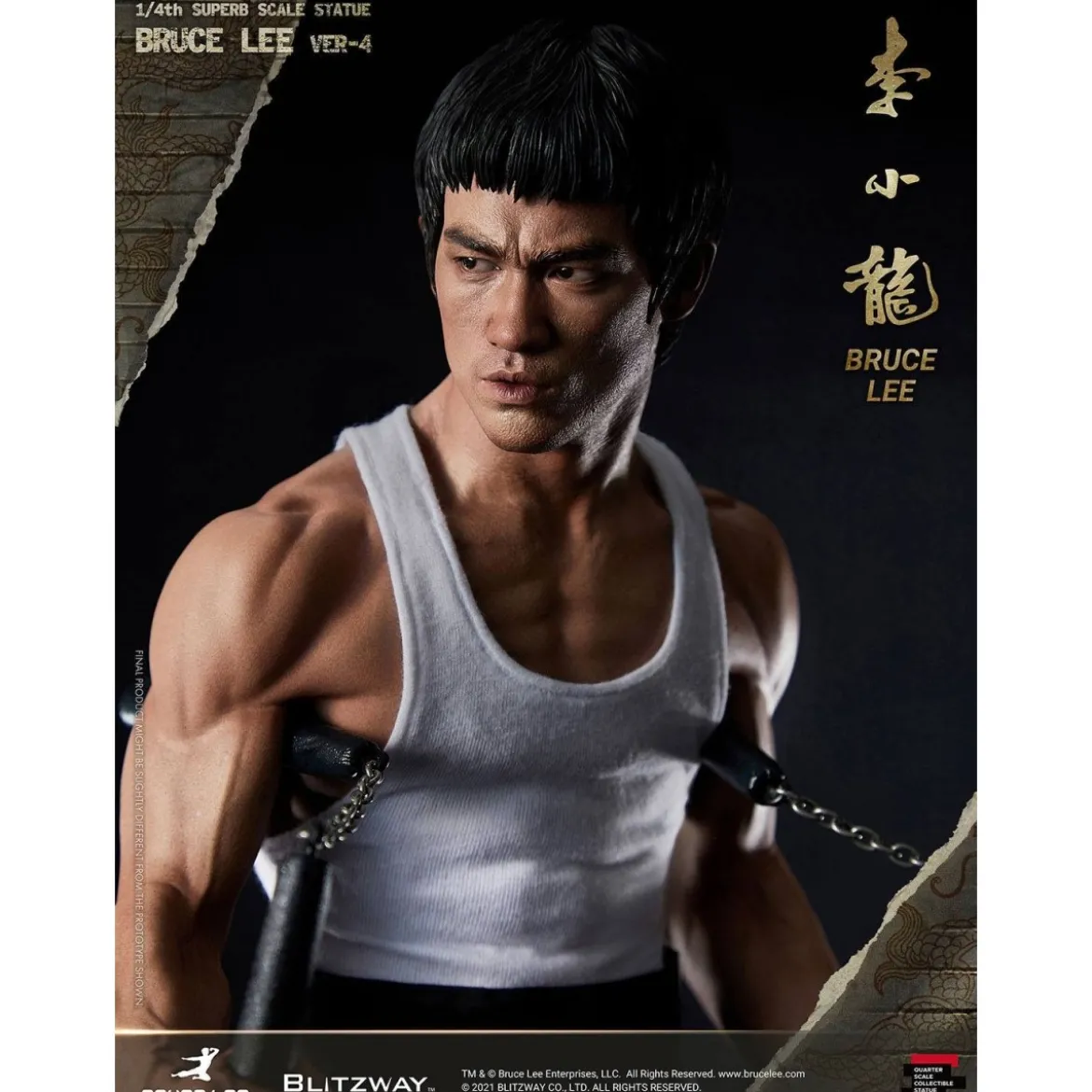 Blitzway - Bruce Lee statuette 1/4 Tribute version 4- 55 cm