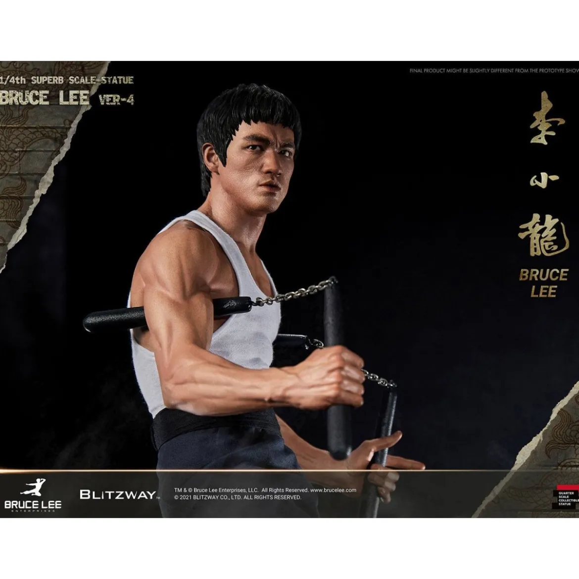 Blitzway - Bruce Lee statuette 1/4 Tribute version 4- 55 cm
