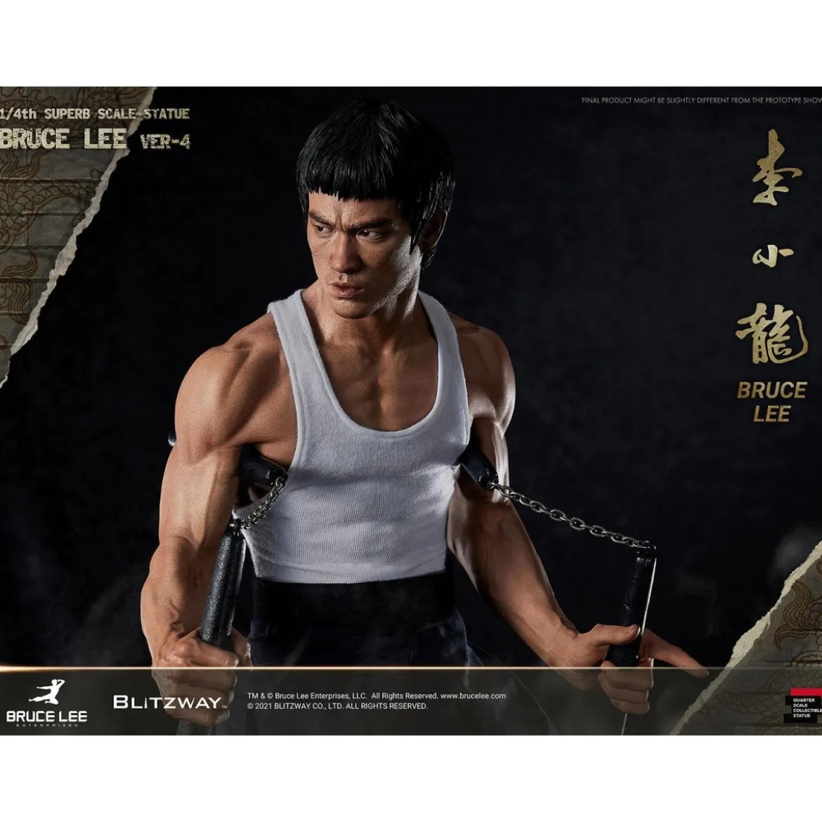Blitzway - Bruce Lee statuette 1/4 Tribute version 4- 55 cm
