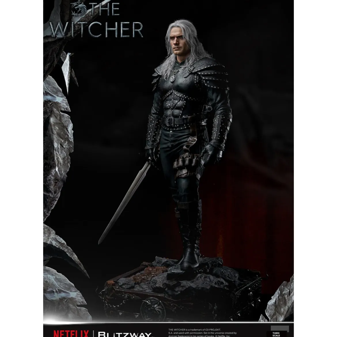 Blitzway - Geralt of Rivia 1/3 Statue Infinite Scale - The Witcher