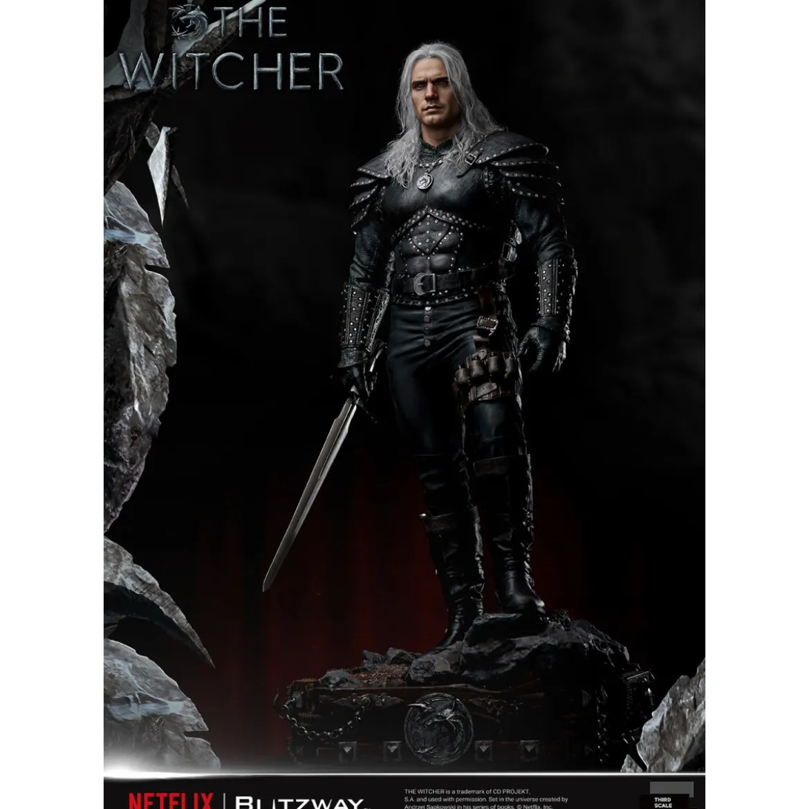 Blitzway - Geralt of Rivia 1/3 Statue Infinite Scale - The Witcher