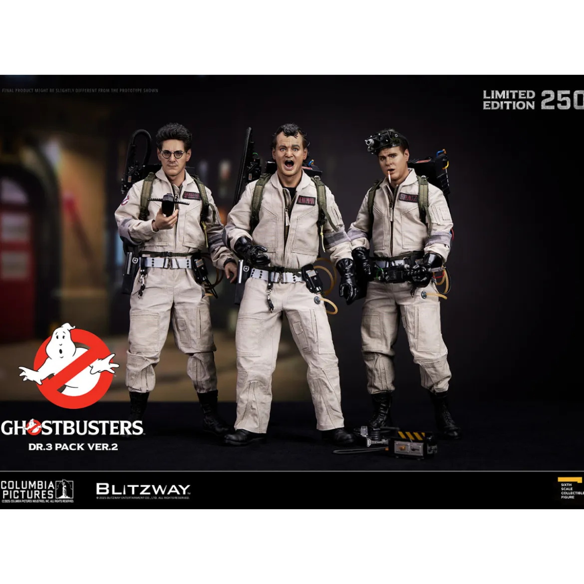 Blitzway - Ghostbusters Dr. 3 Pack ver.2 1/6 - Pack de 3 figurines