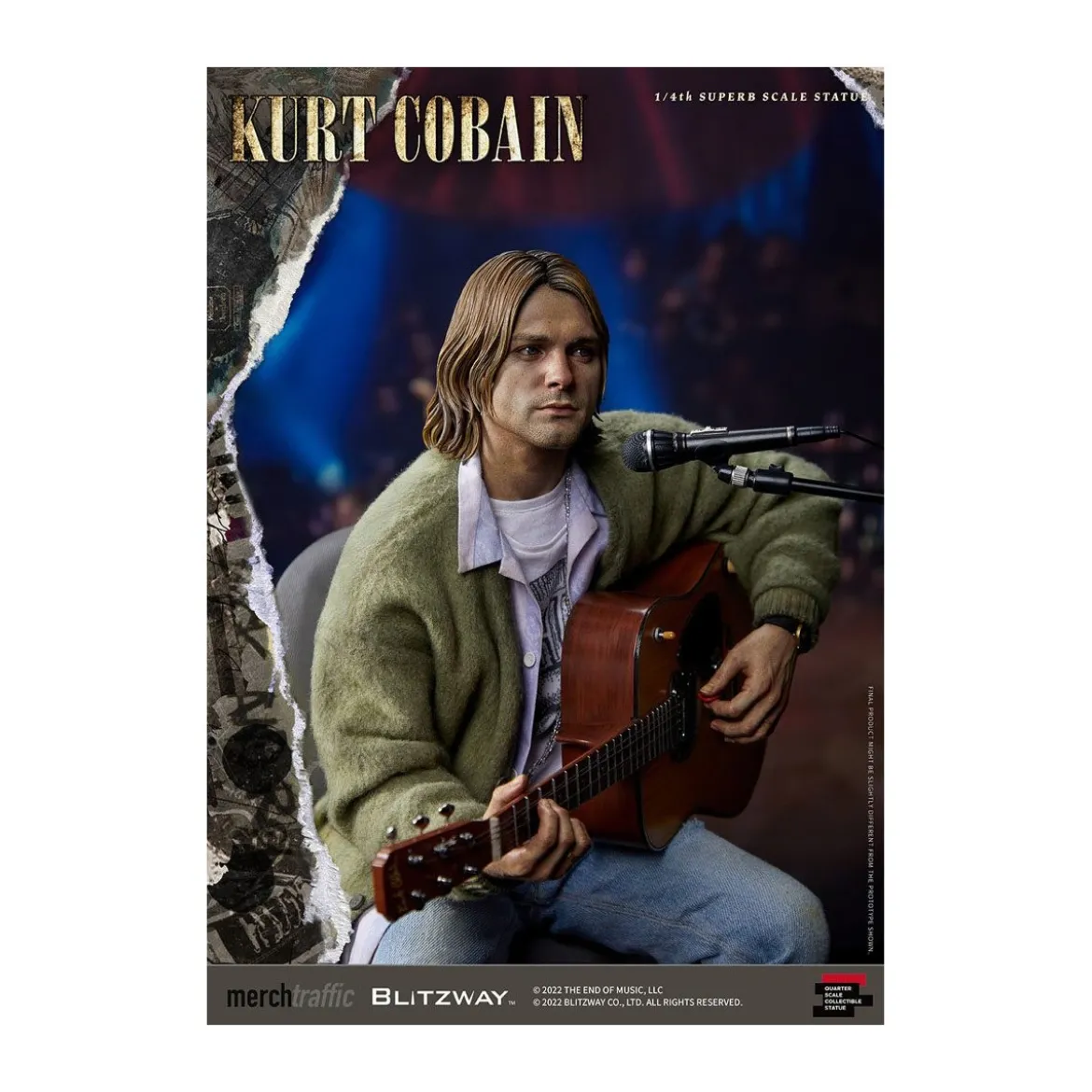 Blitzway - Kurt Cobain statuette Superb Scale 1/4 Unplugged