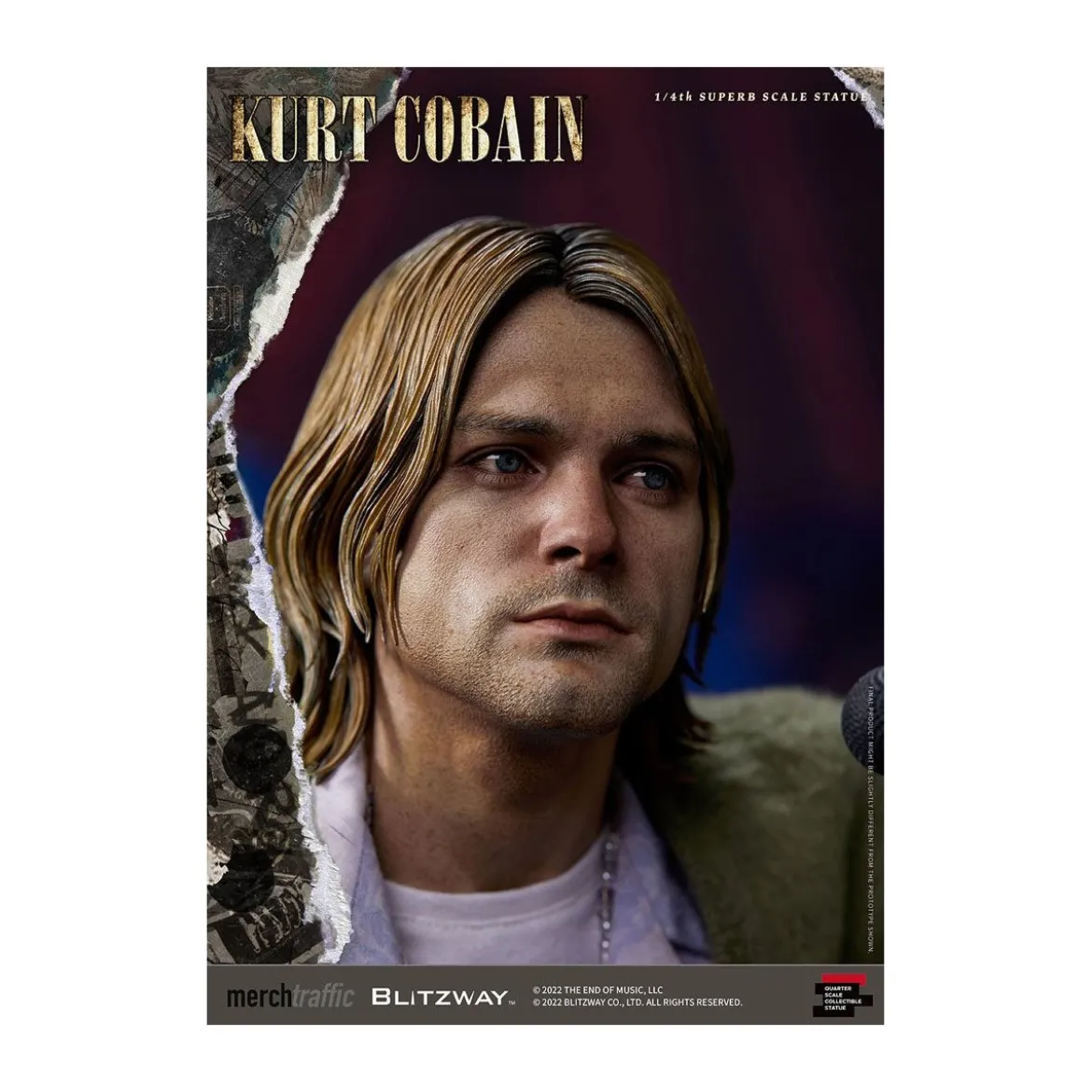 Blitzway - Kurt Cobain statuette Superb Scale 1/4 Unplugged