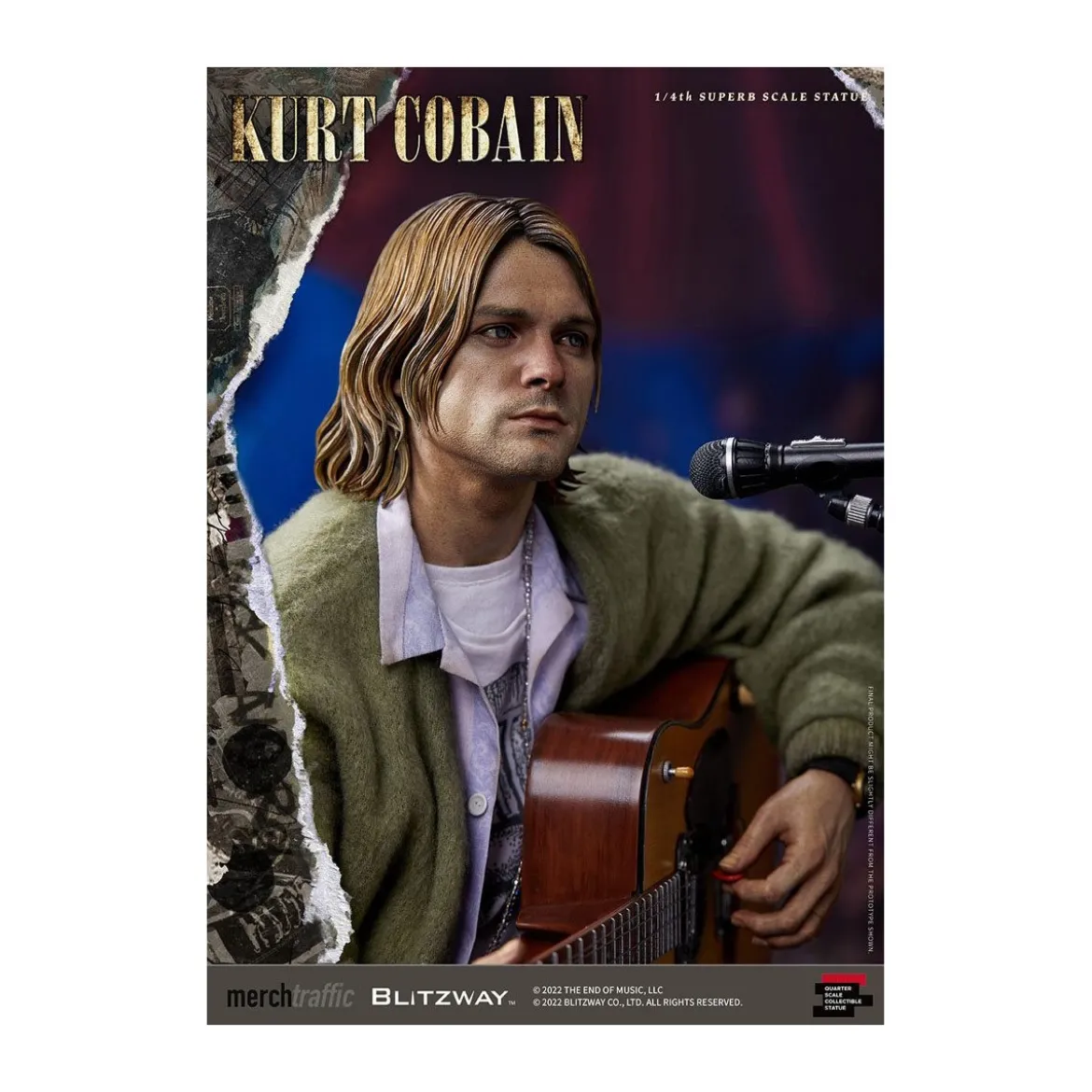 Blitzway - Kurt Cobain statuette Superb Scale 1/4 Unplugged