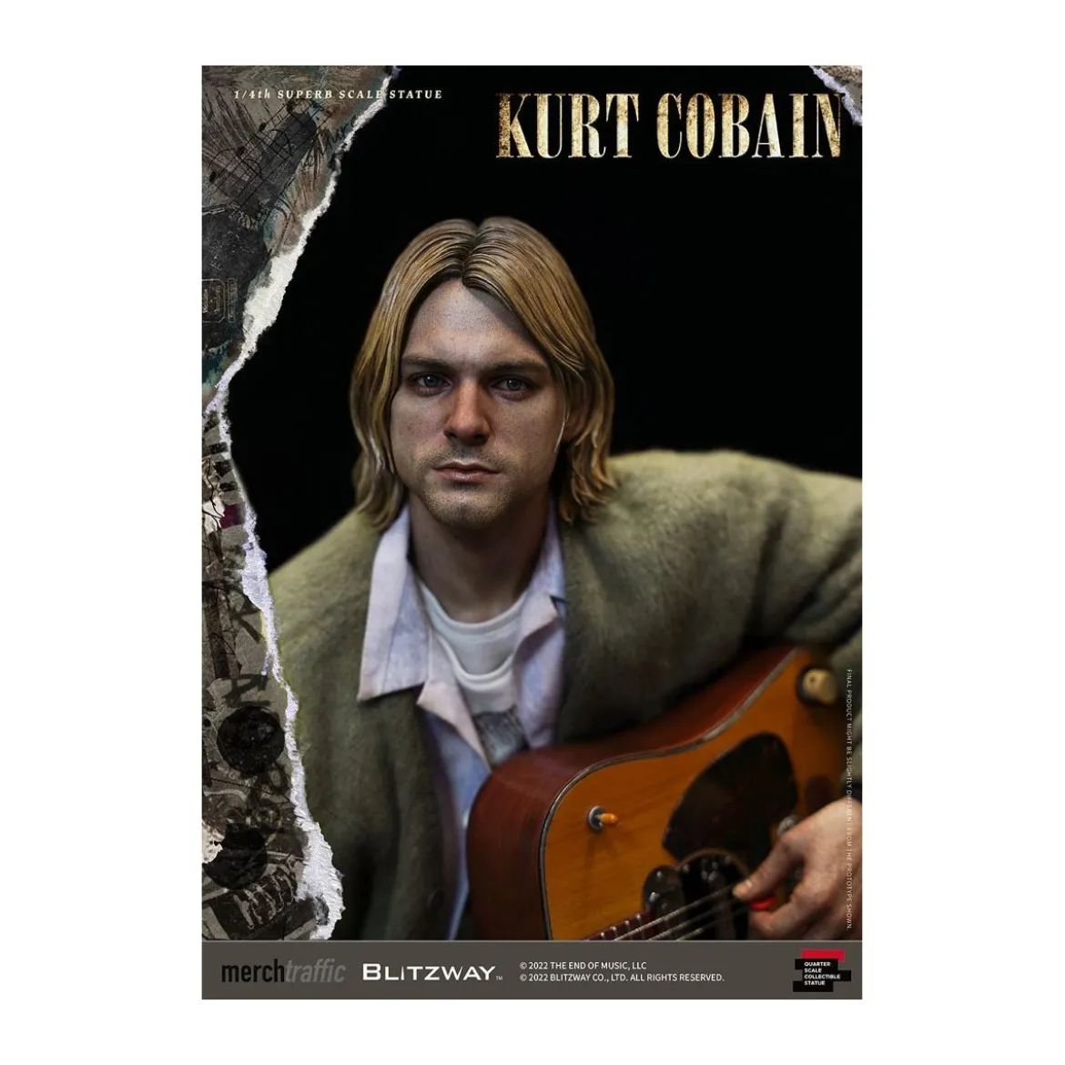 Blitzway - Kurt Cobain statuette Superb Scale 1/4 Unplugged