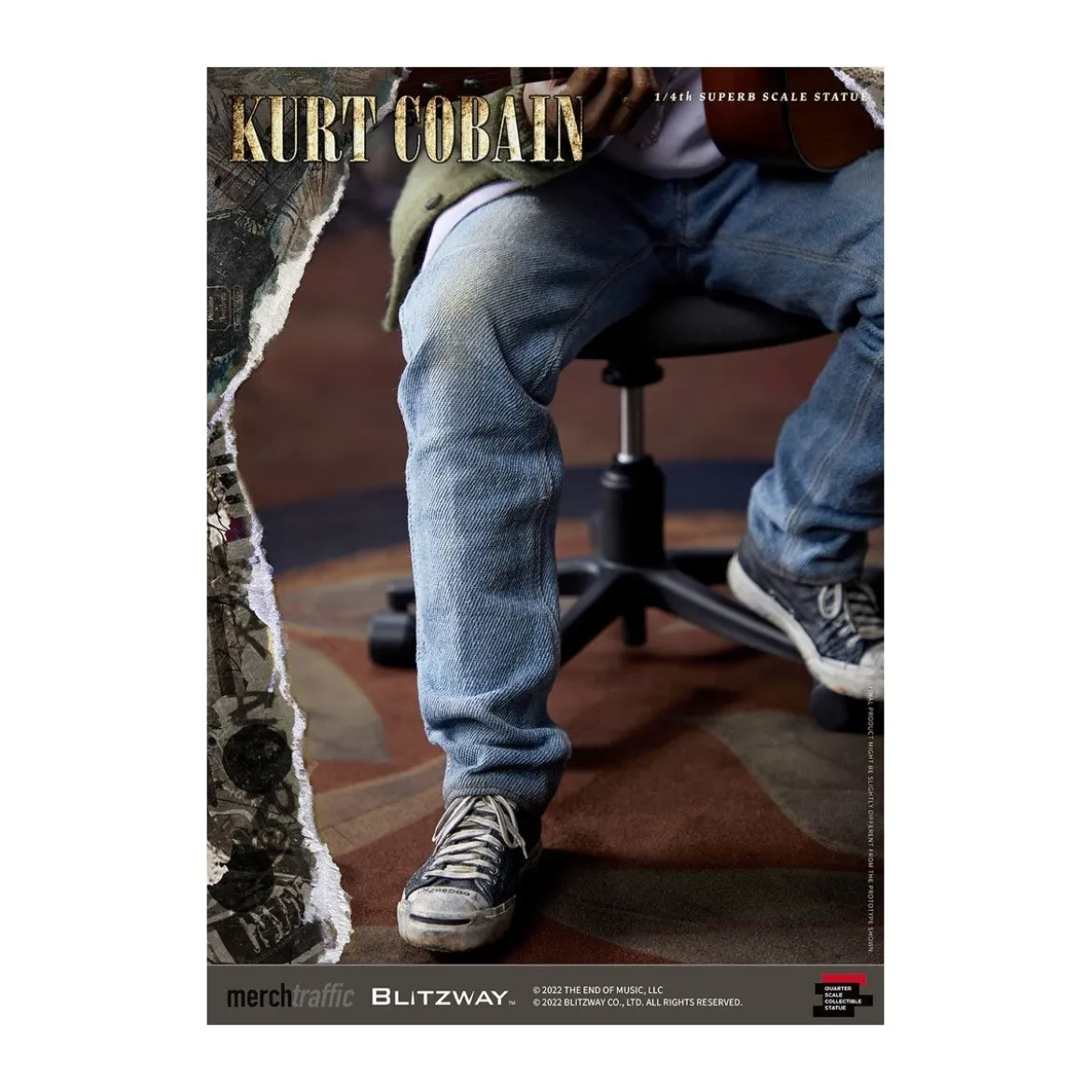 Blitzway - Kurt Cobain statuette Superb Scale 1/4 Unplugged