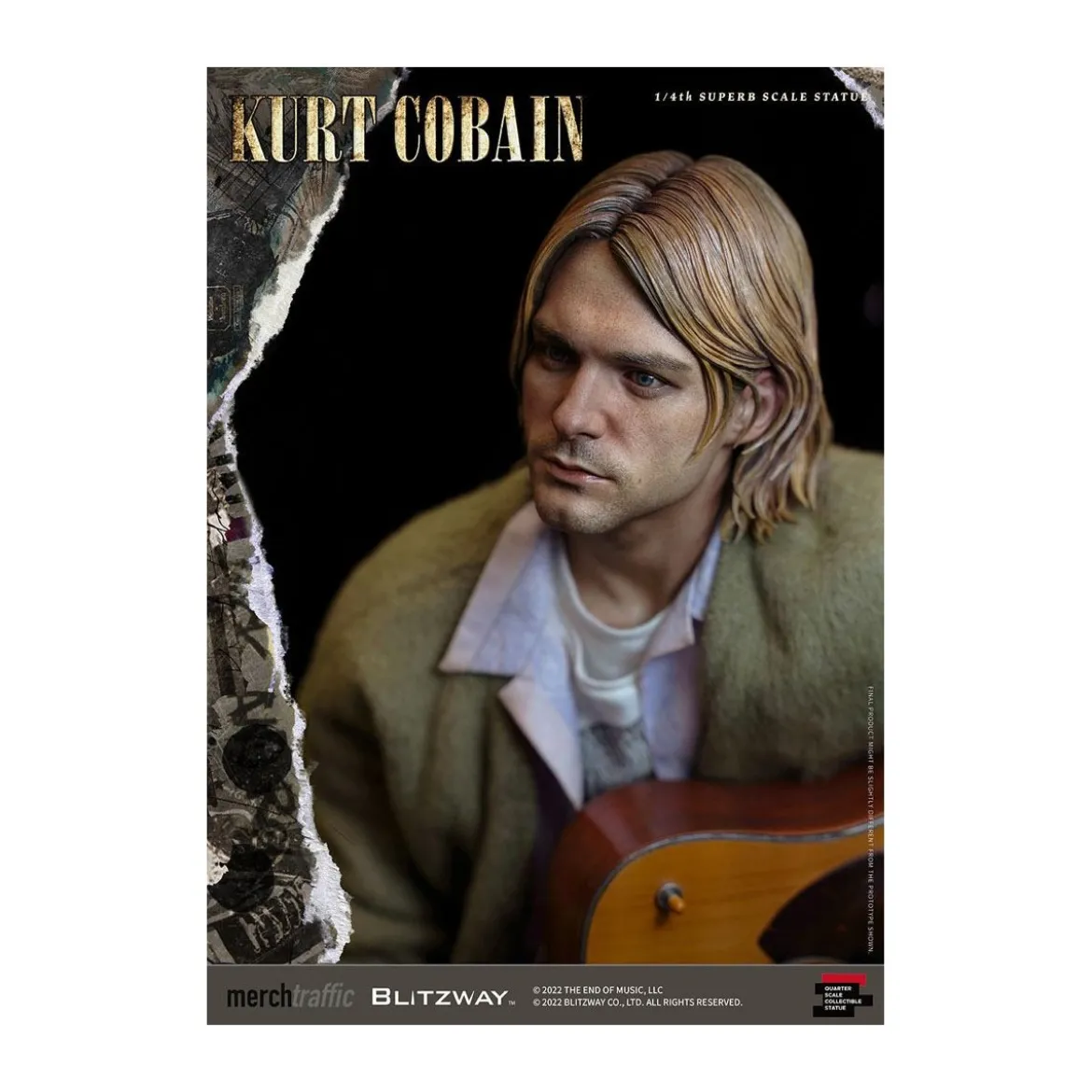 Blitzway - Kurt Cobain statuette Superb Scale 1/4 Unplugged