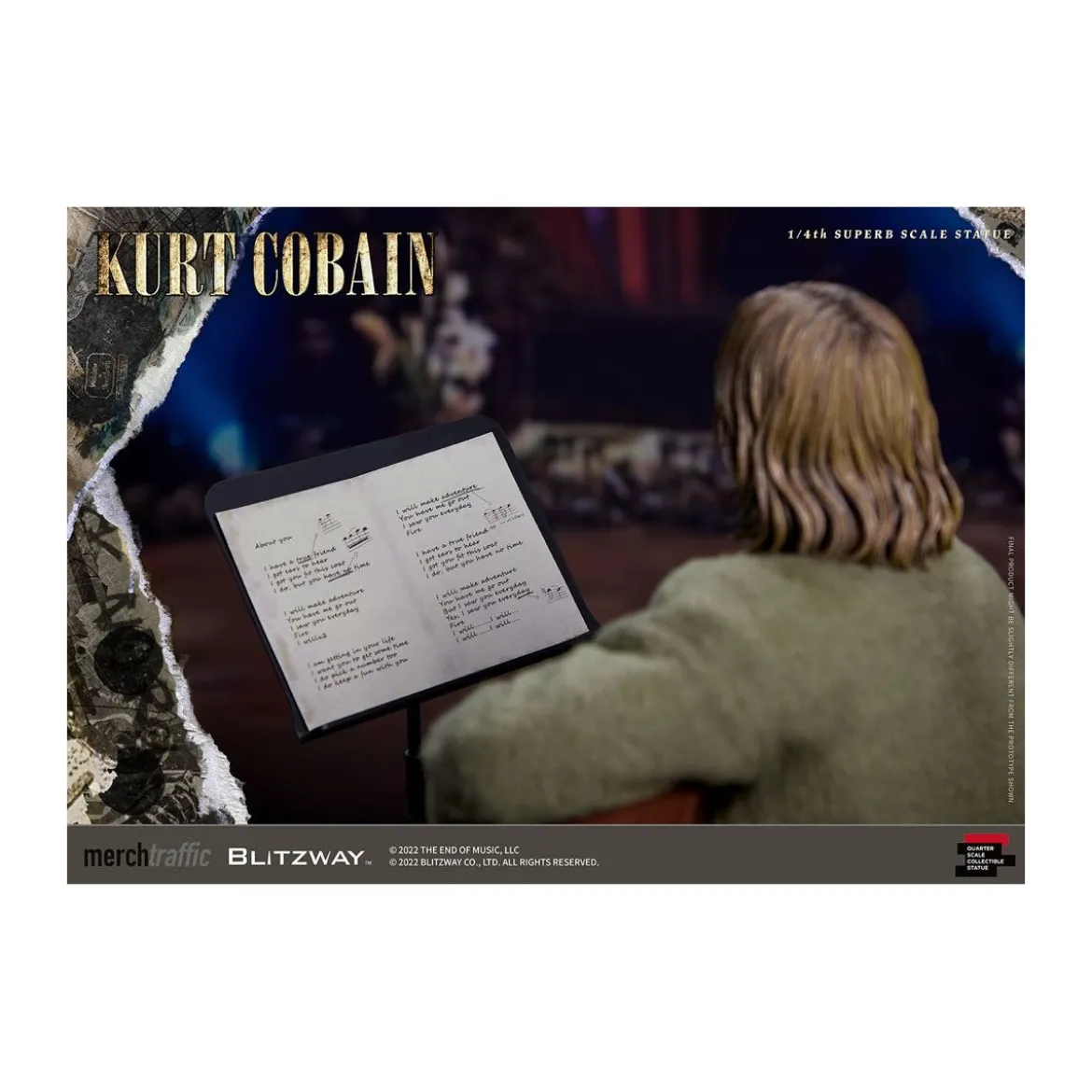 Blitzway - Kurt Cobain statuette Superb Scale 1/4 Unplugged
