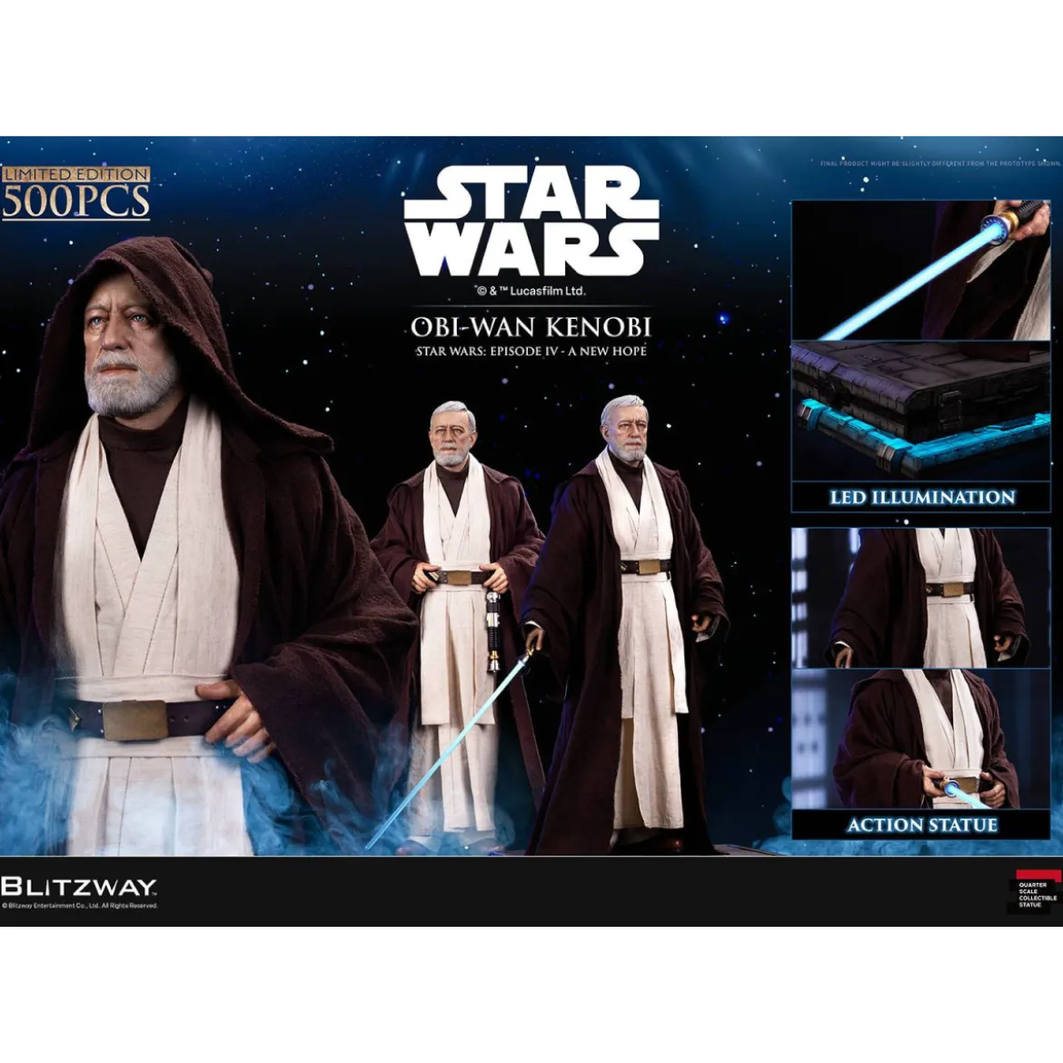 Blitzway Superb Scale Statue - Obi-Wan Kenobi 1/4 - Star Wars Episode IV