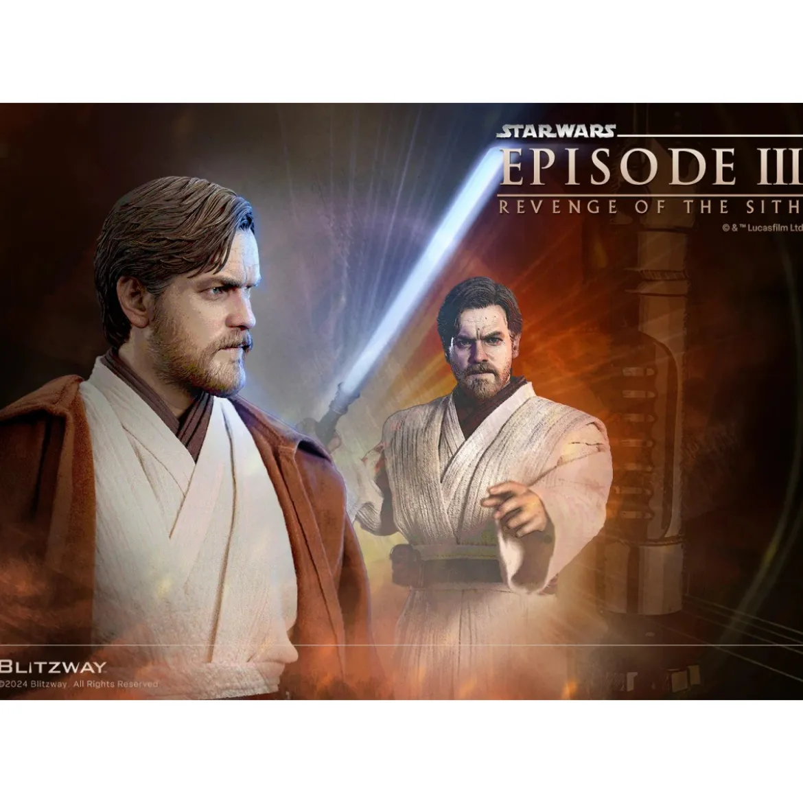 Blitzway Superb Scale Statue - Obi-Wan Kenobi Standard Version 1/4 - Star Wars Episode III