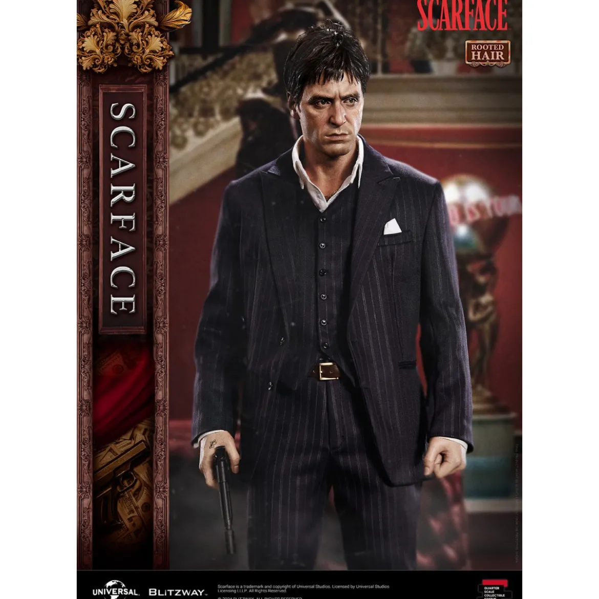 Blitzway Superb Scale Statue - Tony Montana Rooted Hair 1/4 - Scarface