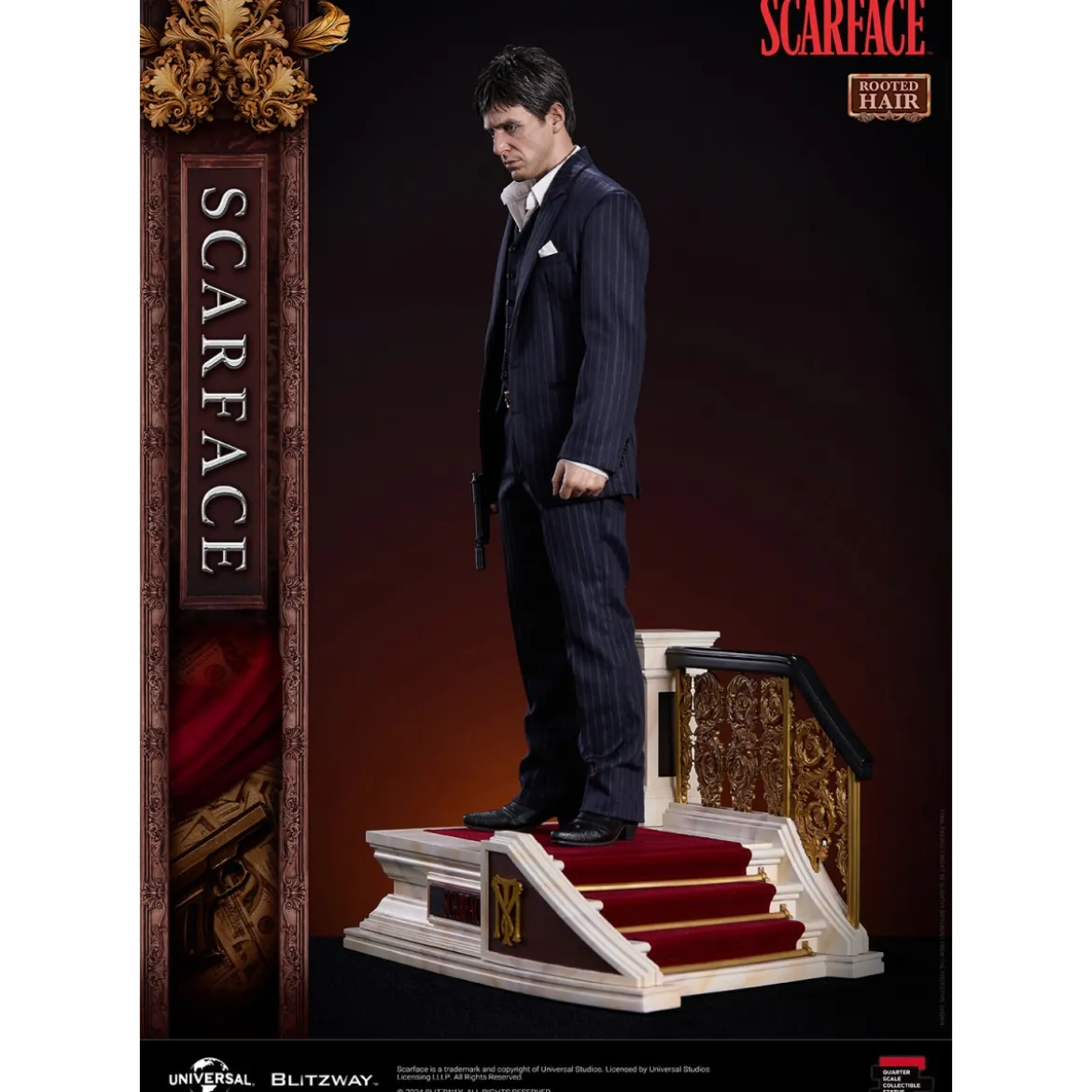 Blitzway Superb Scale Statue - Tony Montana Rooted Hair 1/4 - Scarface