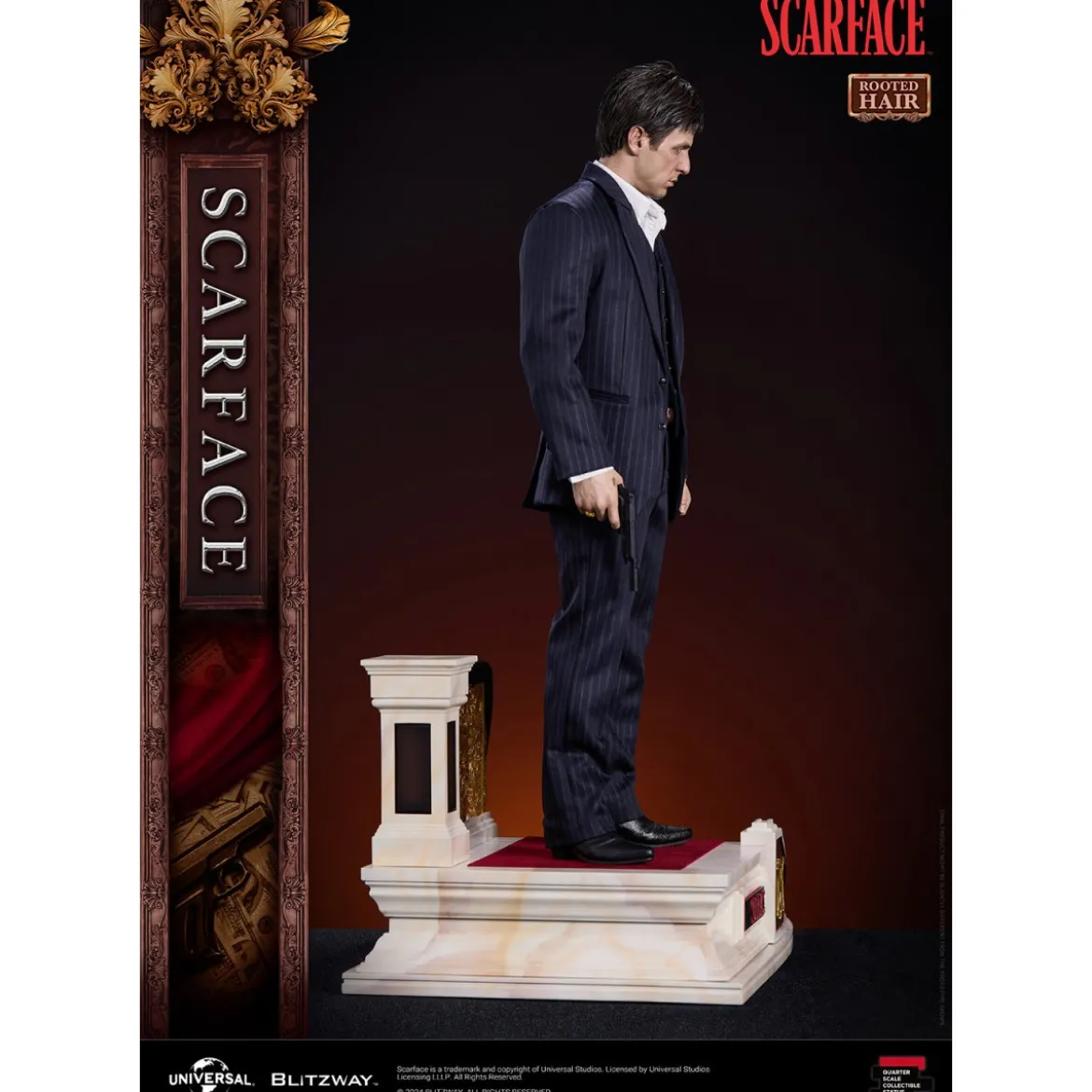 Blitzway Superb Scale Statue - Tony Montana Rooted Hair 1/4 - Scarface